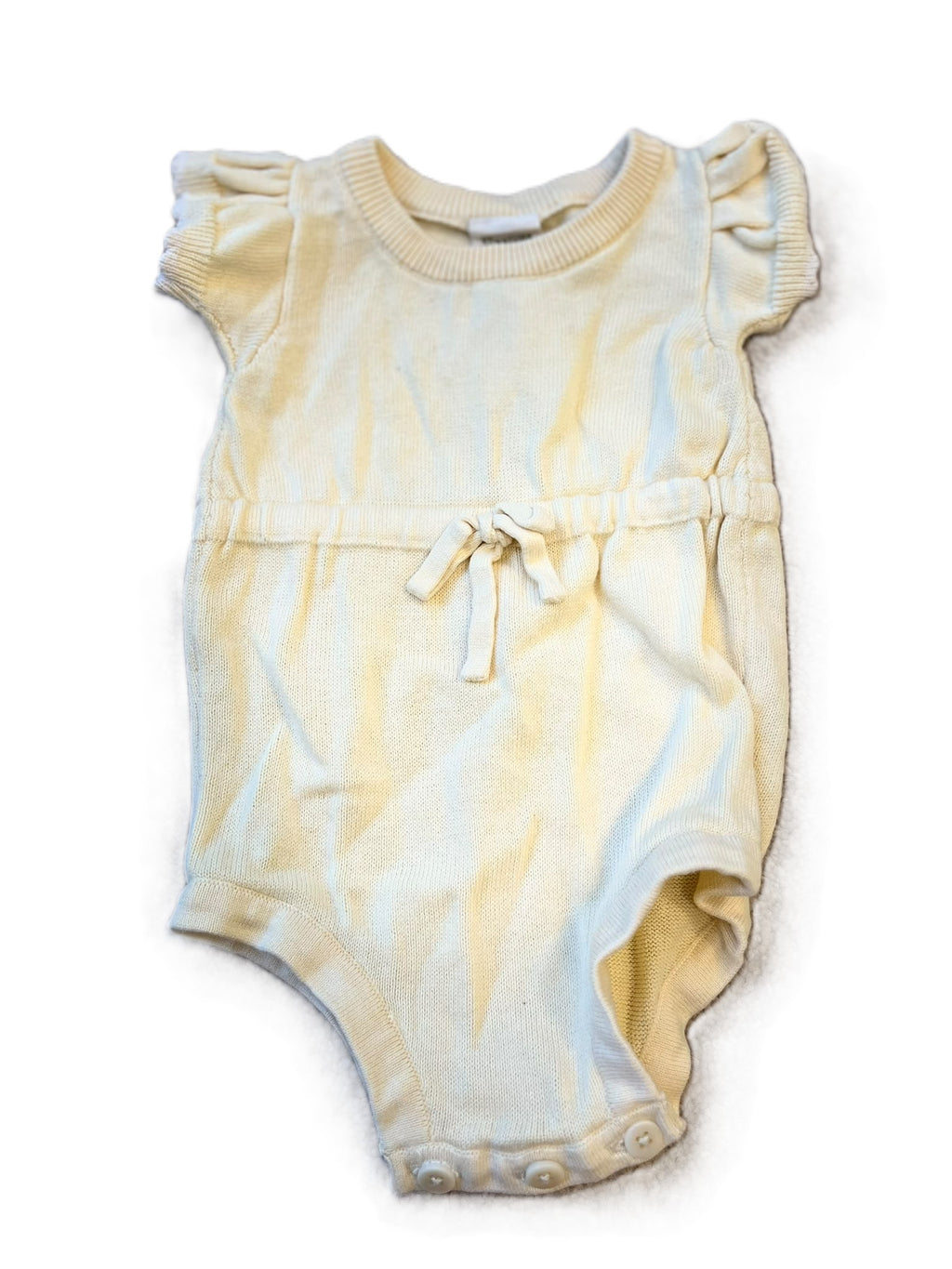 Nature Baby Yellow Knit Romper (0-3m)