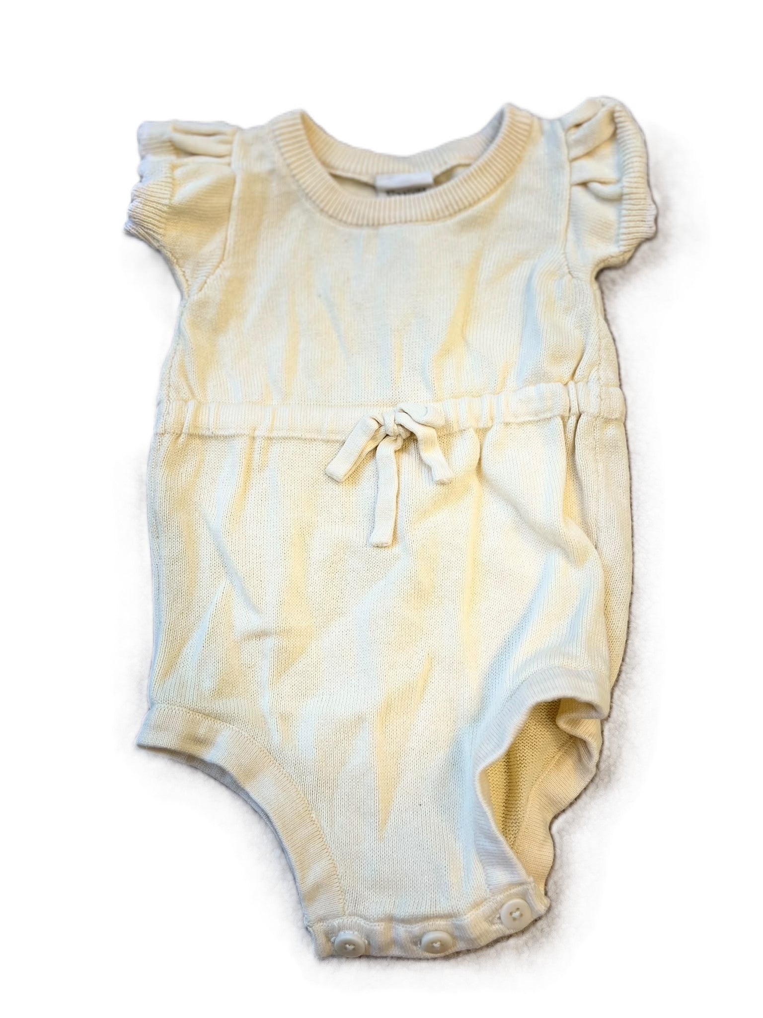 Nature Baby Yellow Knit Romper (0-3m)