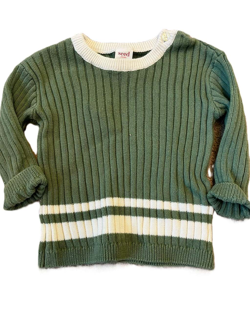Seed Green Knit Jumper (6-12mon)