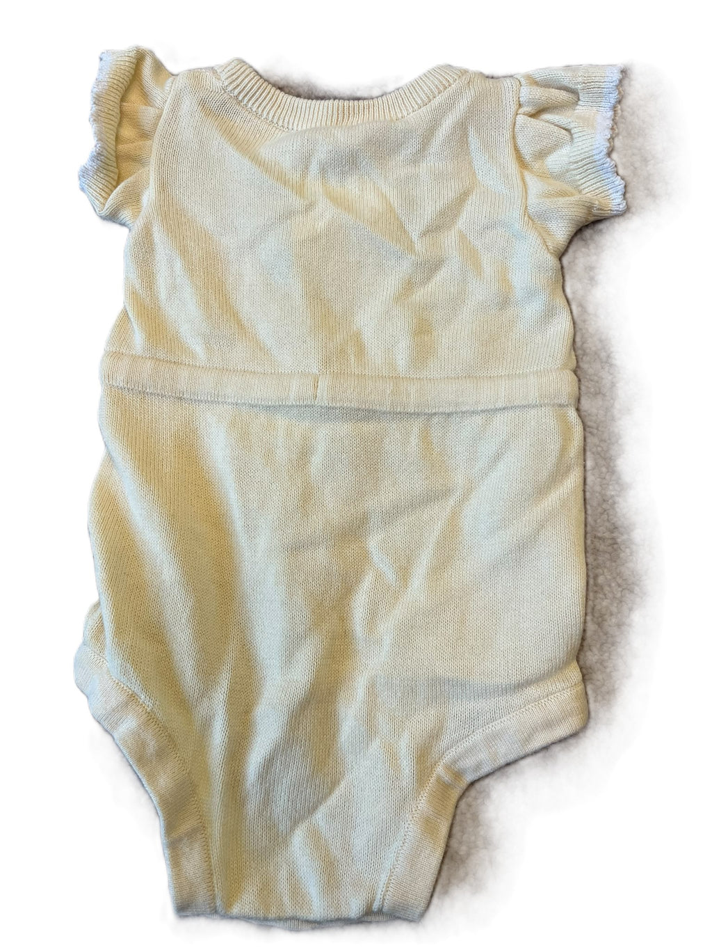 Nature Baby Yellow Knit Romper (0-3m)