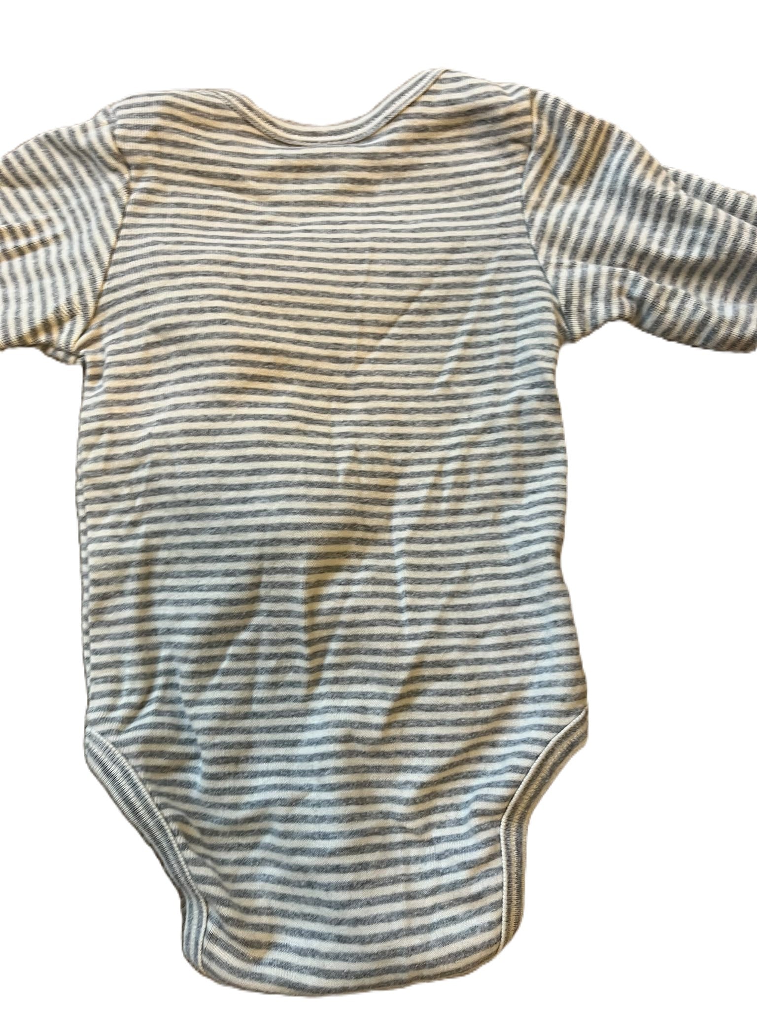 Nature Baby Striped Onesie and Beanie Set (3-6mon)