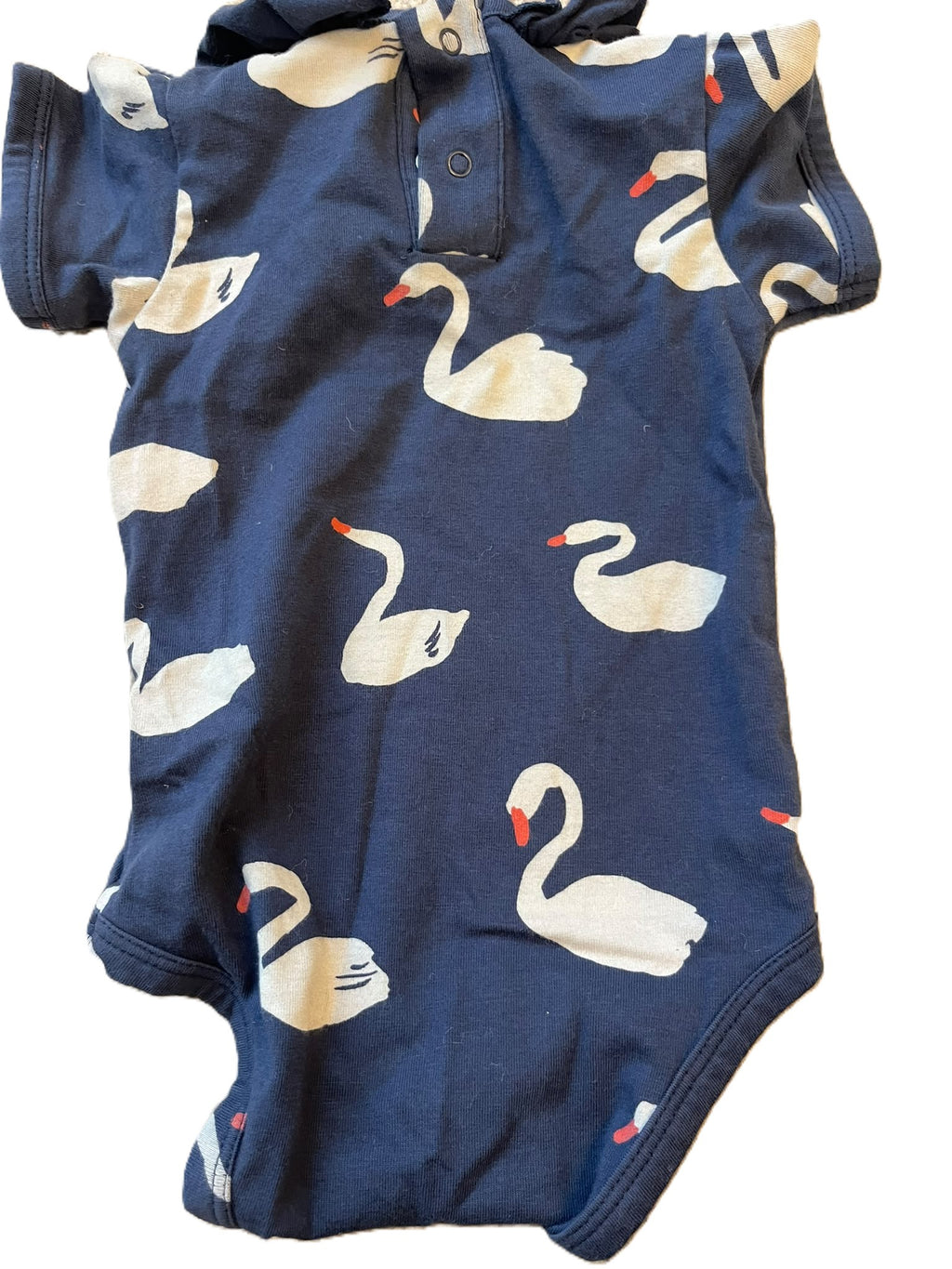 Nature Baby Swan Onesie (3-6mon)