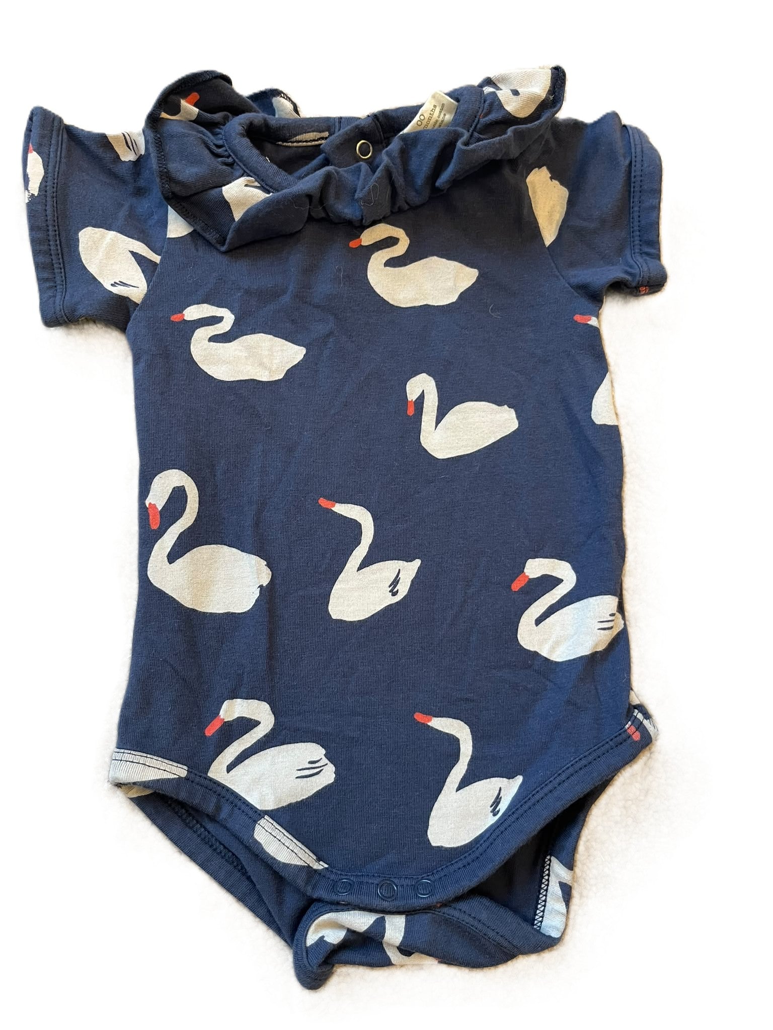 Nature Baby Swan Onesie (3-6mon)