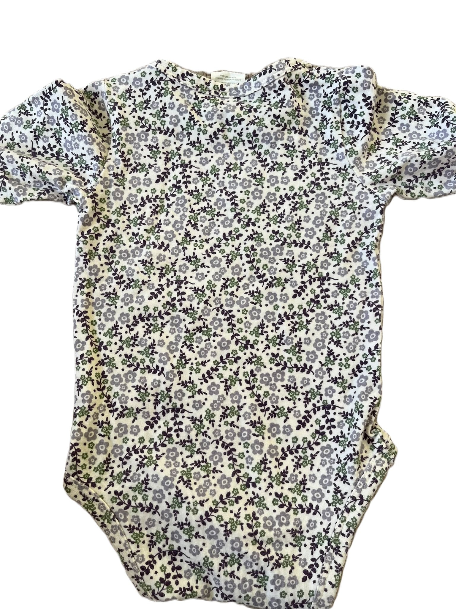 Nature Baby Purple Floral Onesie (3-6mon)
