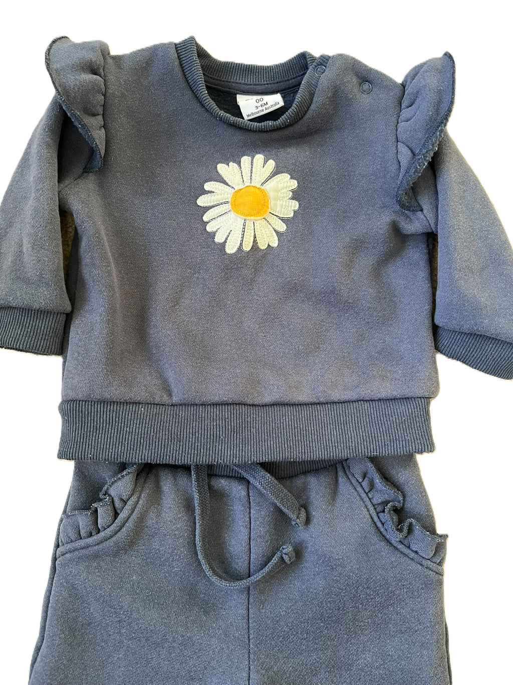Cracked Soda Flower Sweatshirt and Pants (3-6mon)
