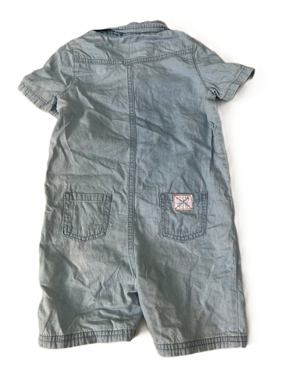 Pumpkin Patch Denim Romper (1yr)