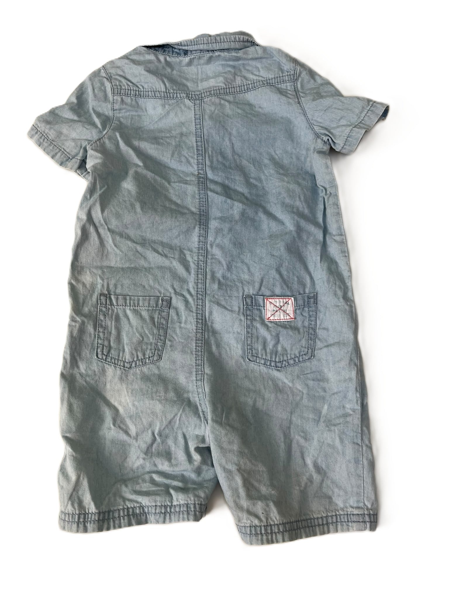 Pumpkin Patch Denim Romper (1yr)