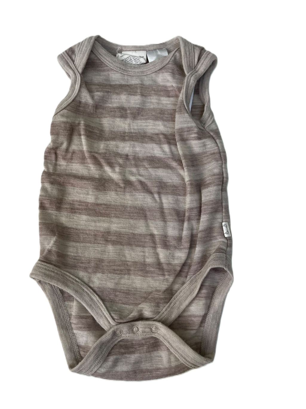 BabyBaby Merino Striped Singlet (3-6m)