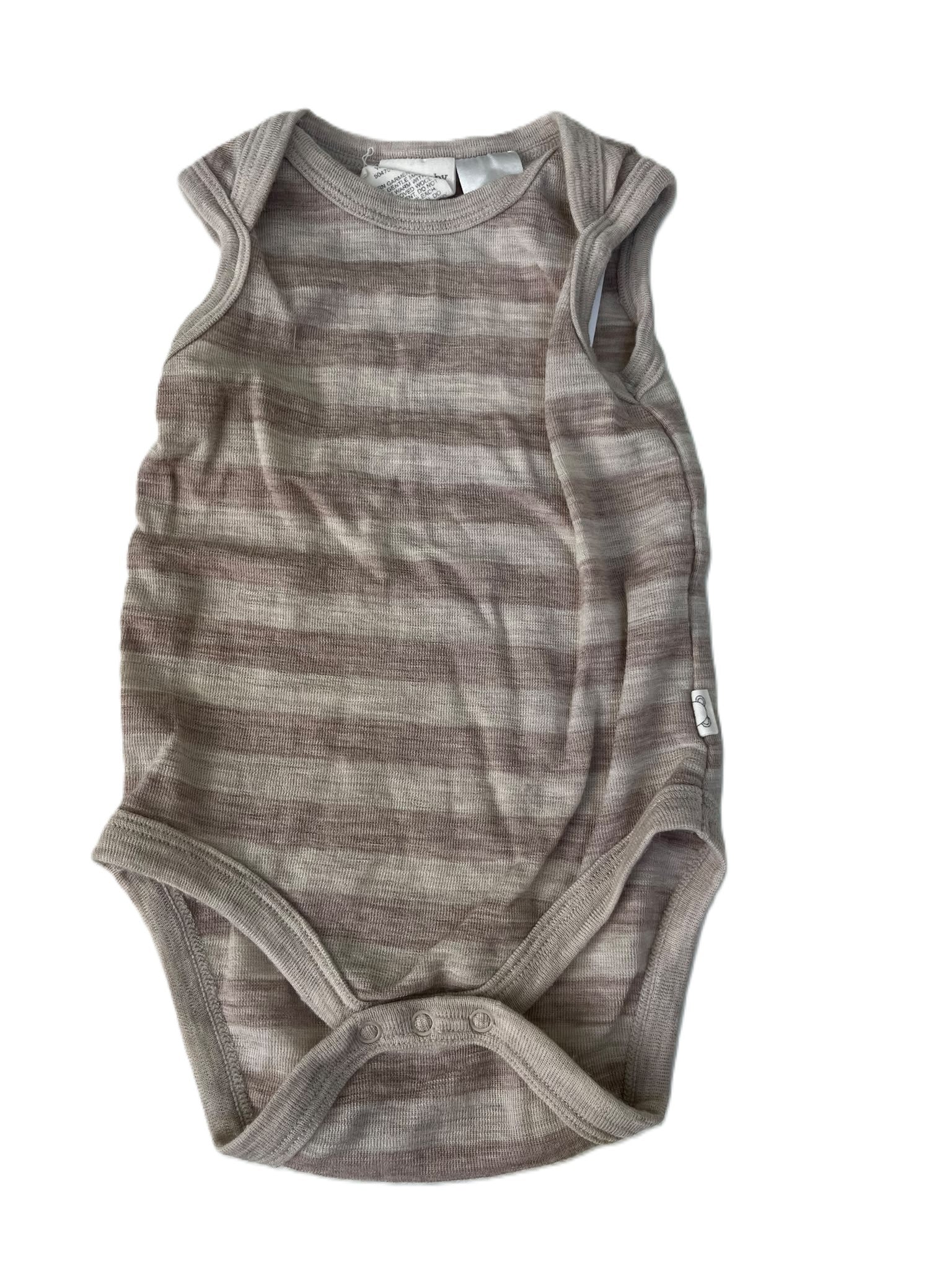 BabyBaby Merino Striped Singlet (3-6m)
