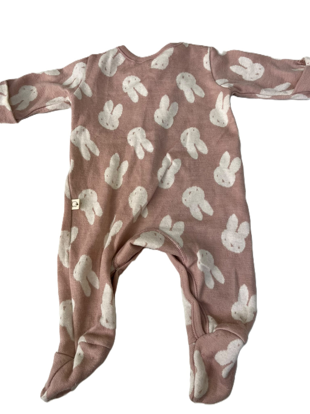 Ricochet Merino Bunny Sleepsuit (NB)