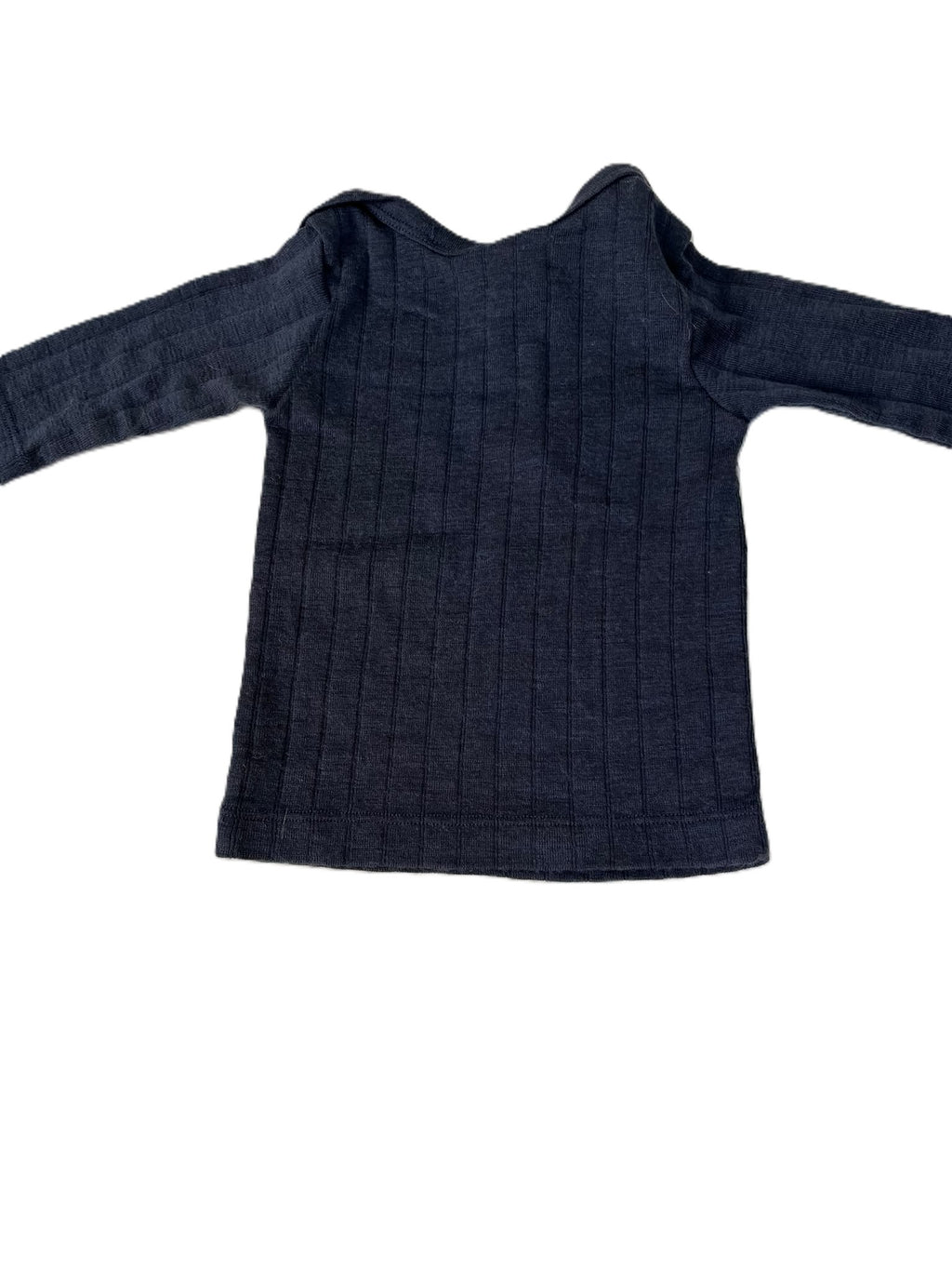 BabyBaby Merino Navy Long Sleeve Shirt (0-3m)