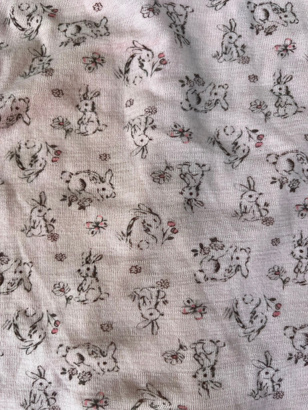 ricochet baby Bunny Merino Sleepsuit (0-3m)