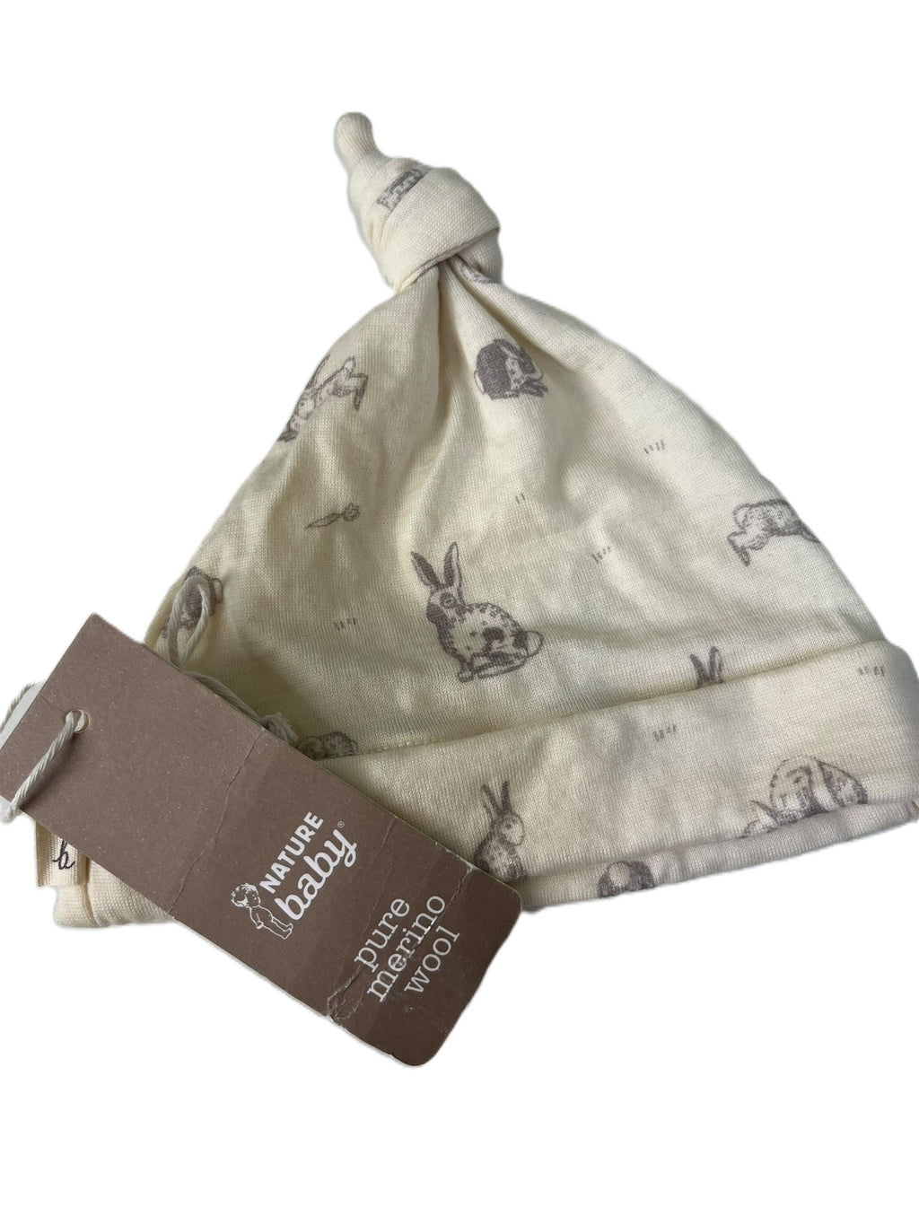 Nature Baby Merino Bunny Beanie BNWT (6-12m)