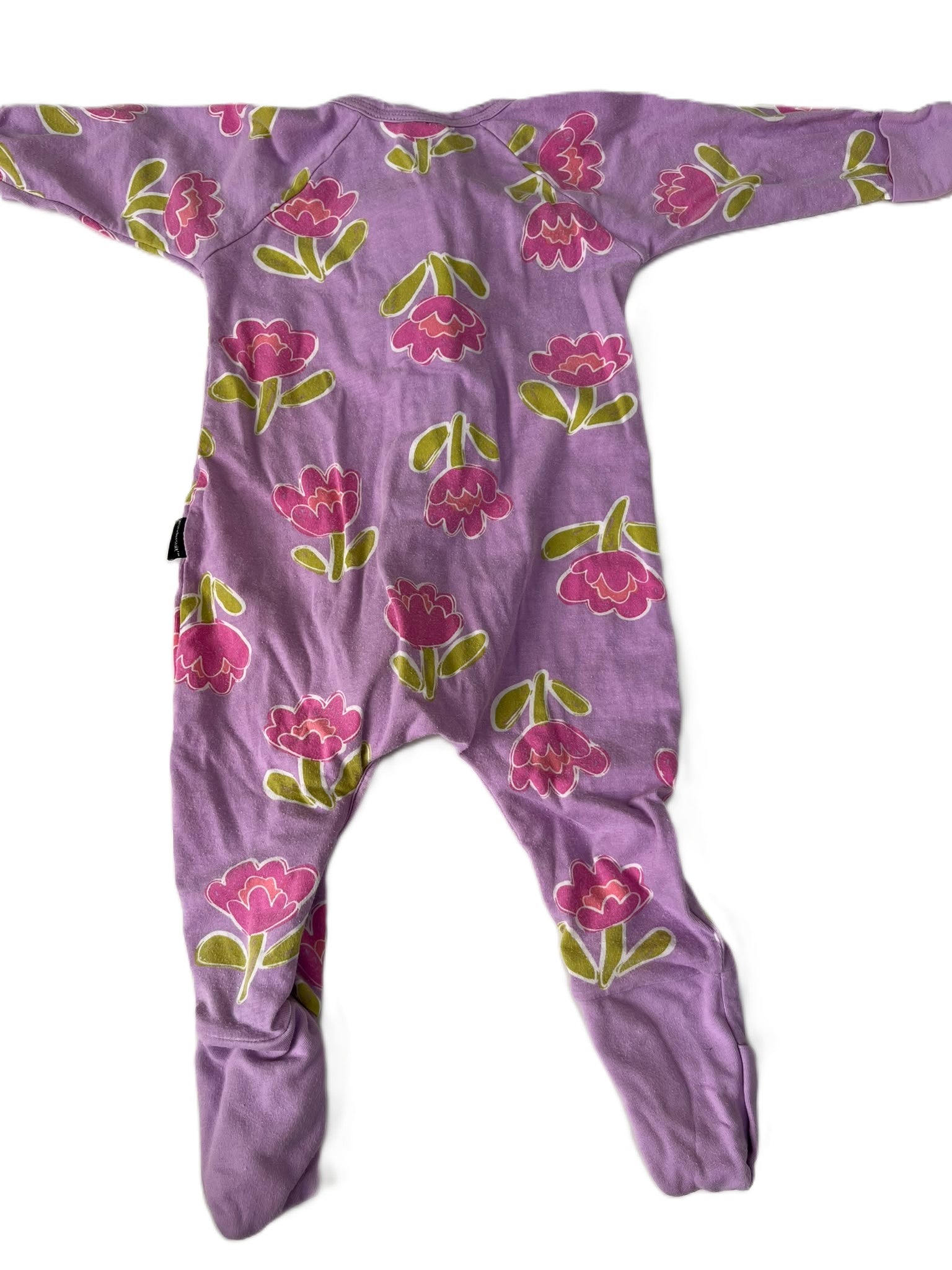 BONDs Purple Floral Wondersuit (3-6m)