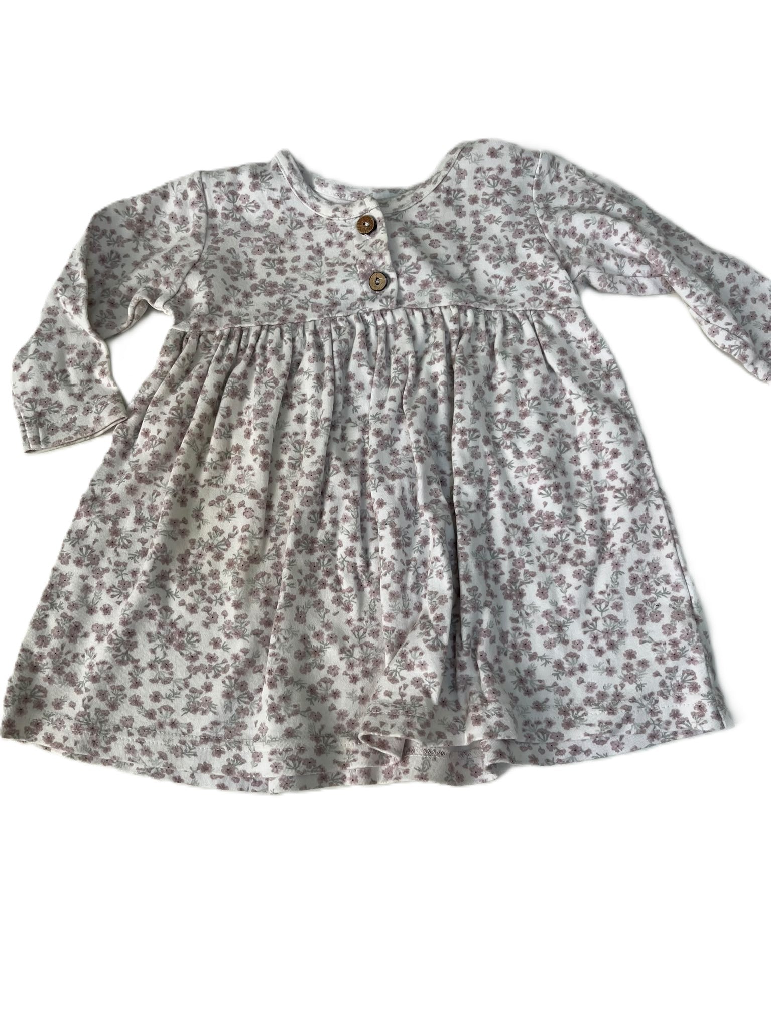 Jamie Kay Floral Long Sleeve Dress (3-6m)