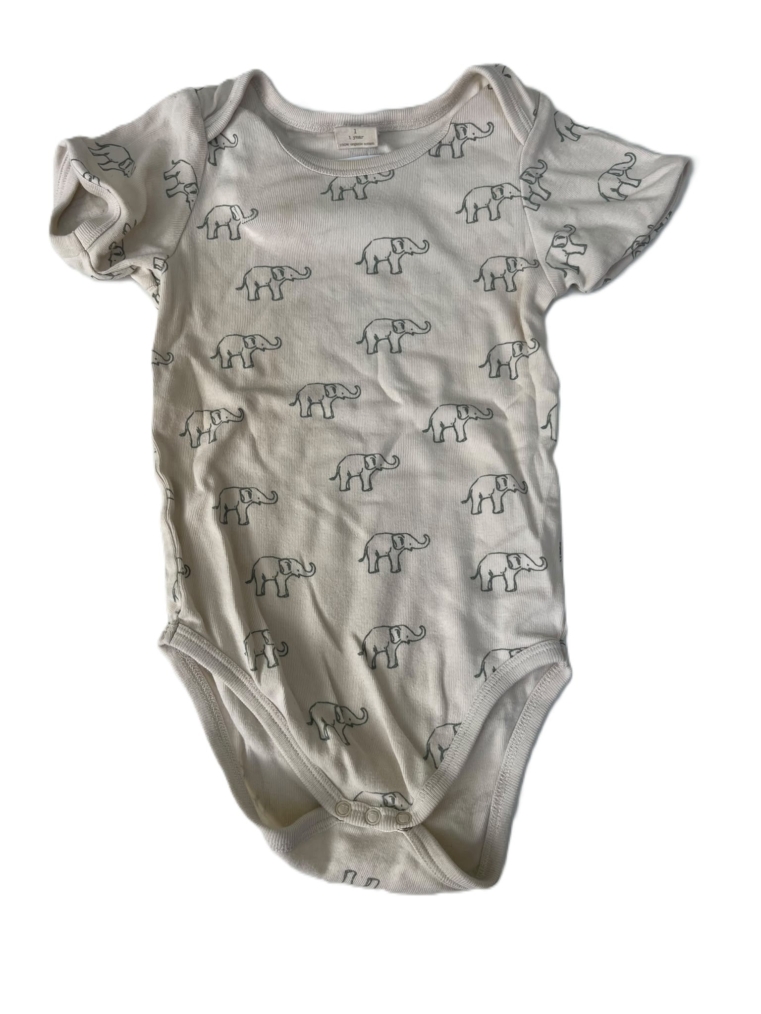 Nature Baby Elephant Onesie (1yr)