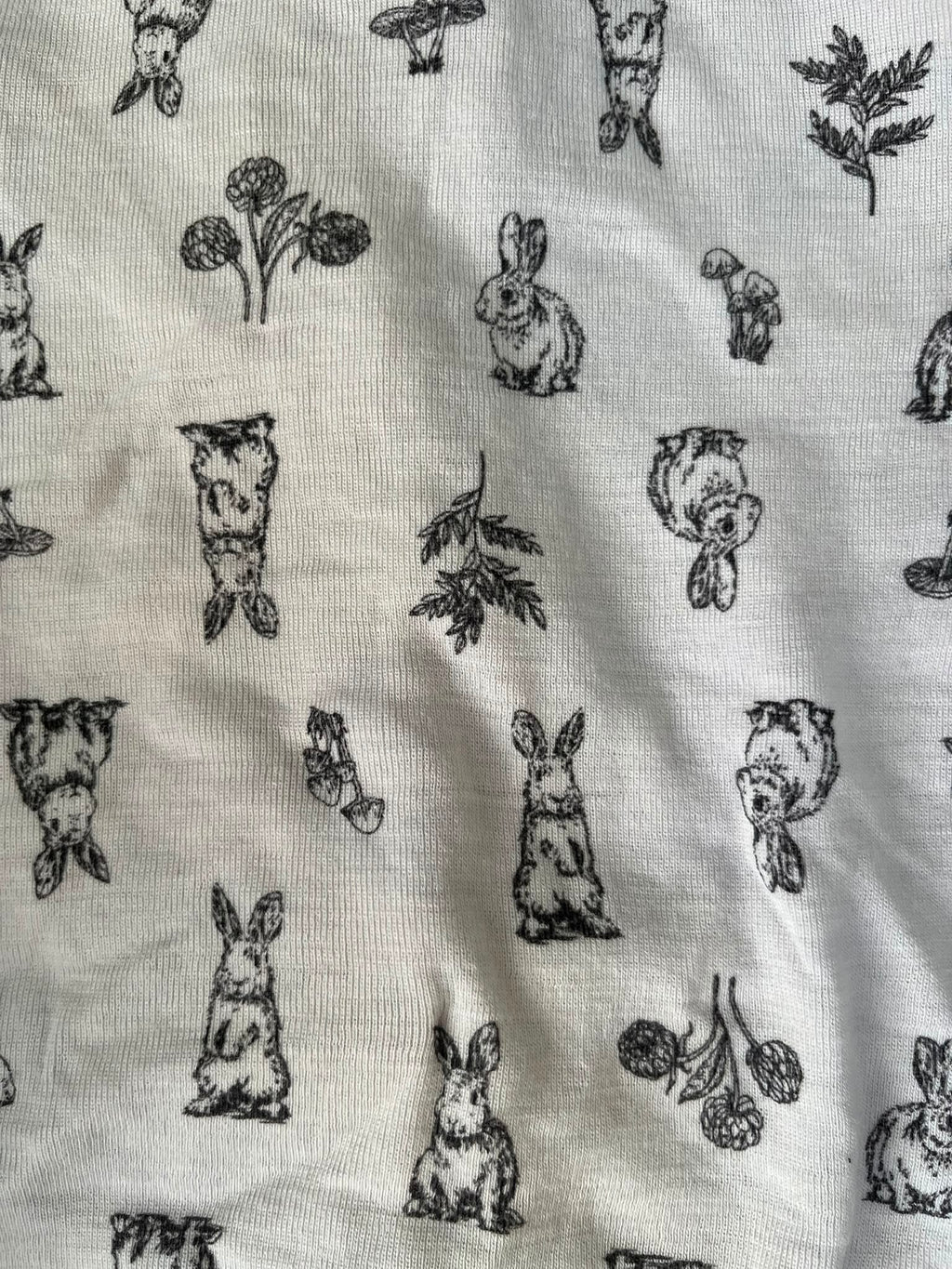 Ricochet Merino Bunny Sleepsuit (6-12m)