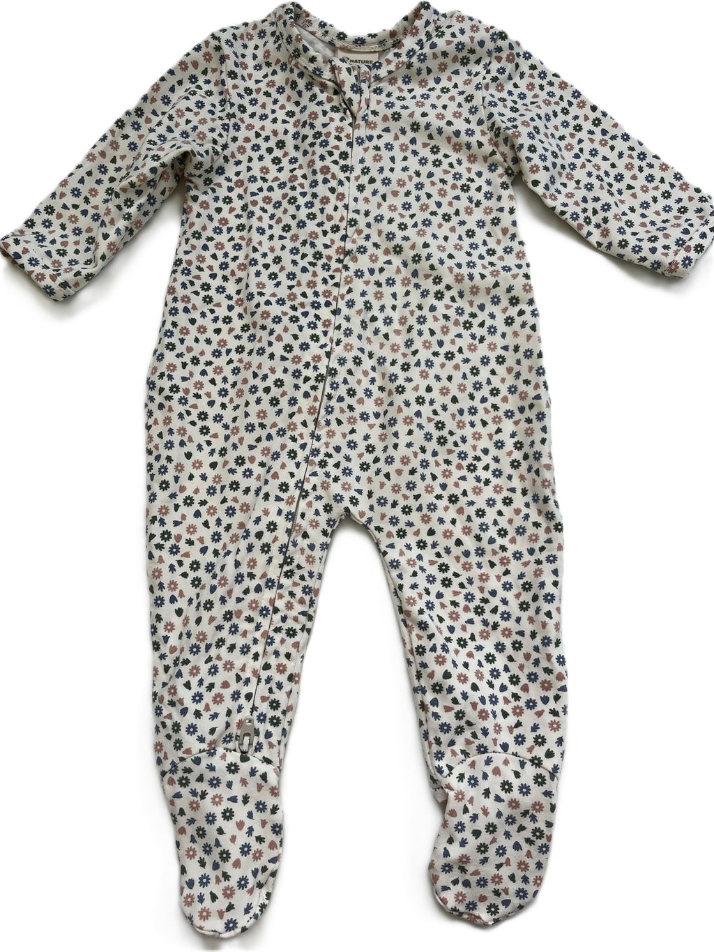 Nature Baby Floral Sleepsuit (NB)