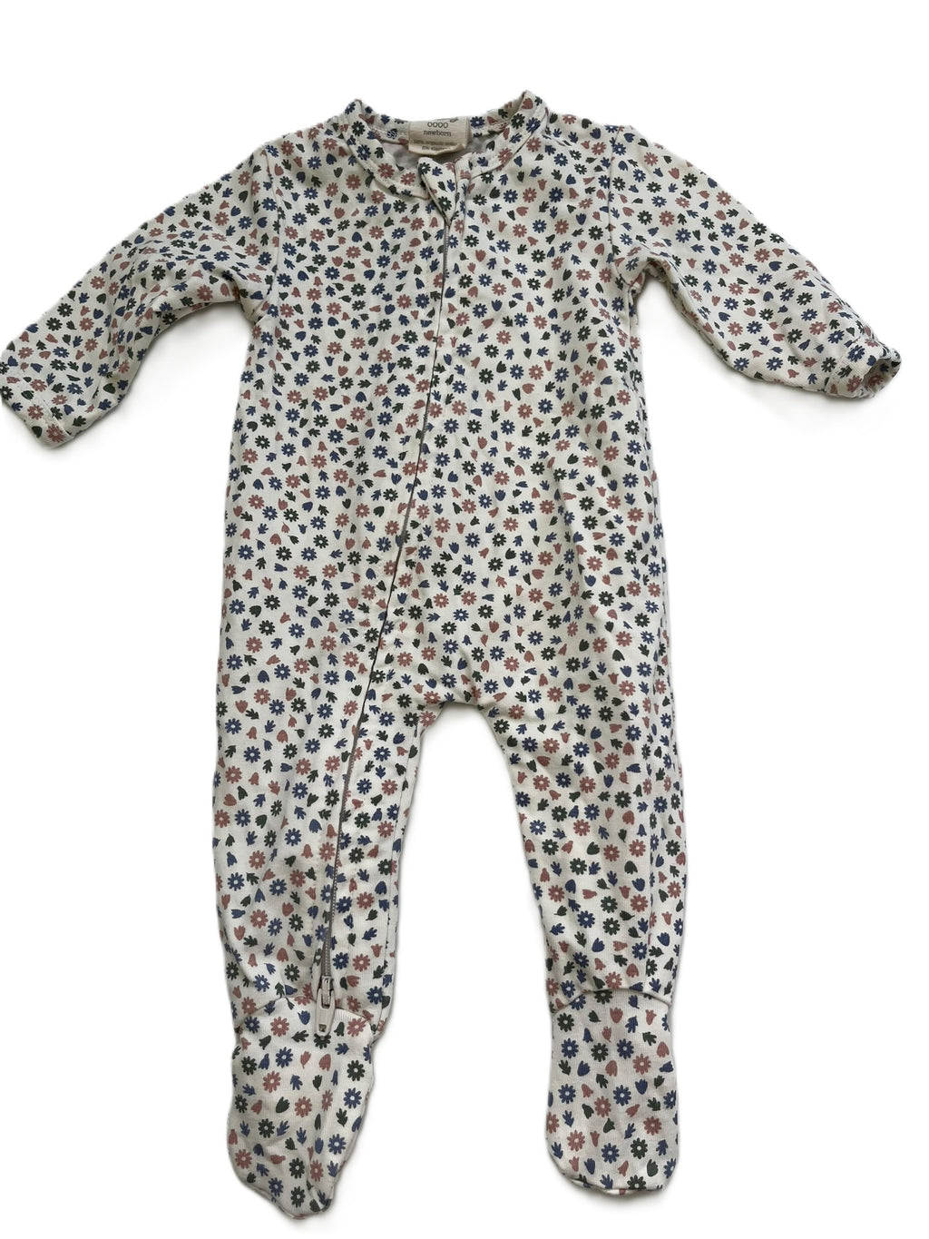 Nature Baby Floral Sleepsuit (NB)