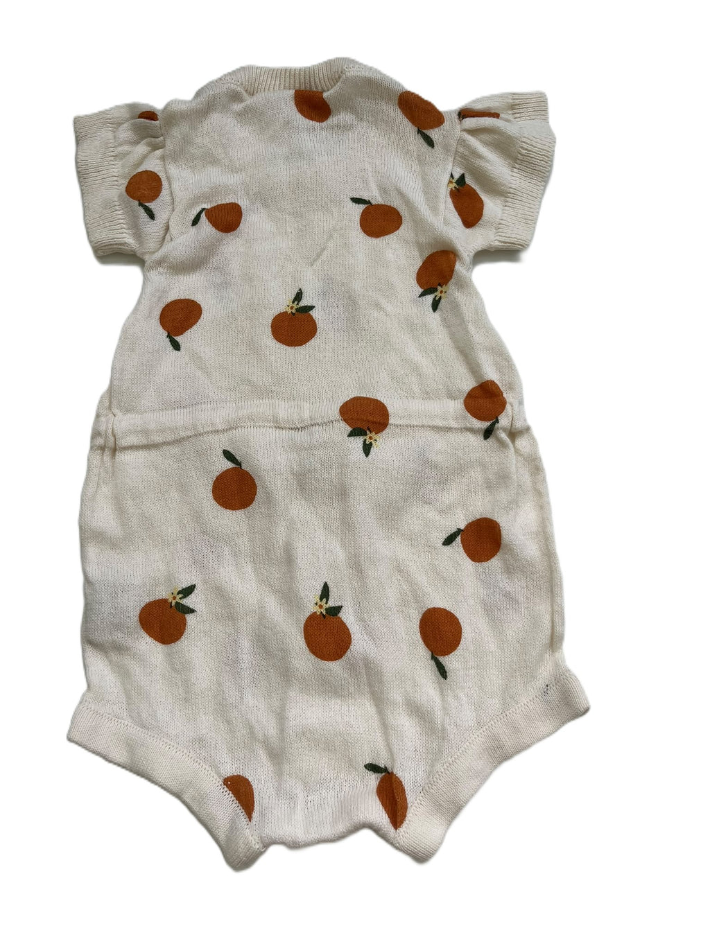 Nature Baby Orange Knitted Romper (0-3m)