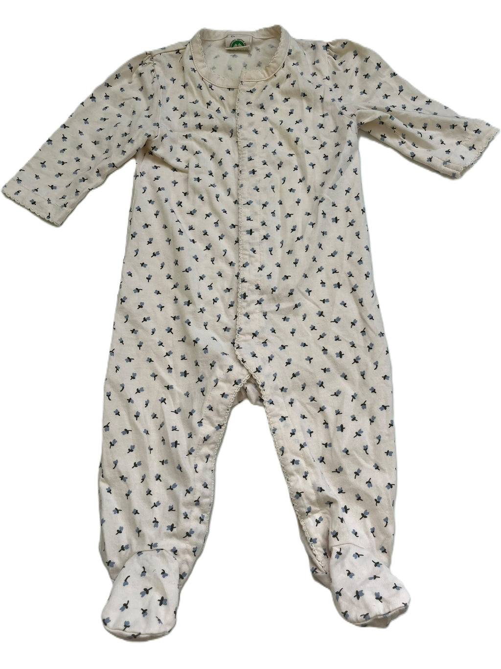 Nature Baby Blue Flower Sleepsuit (3-6m)