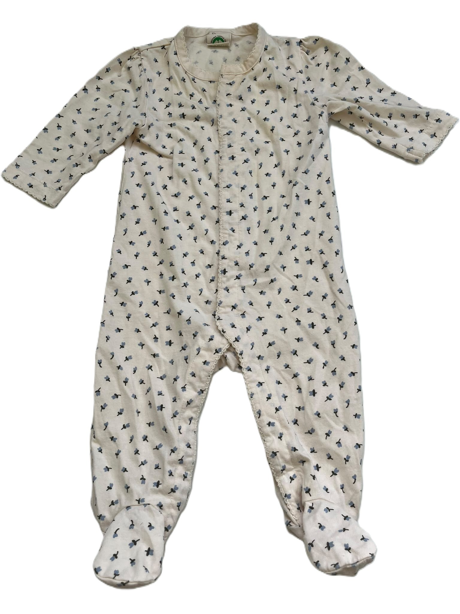 Nature Baby Blue Flower Sleepsuit (3-6m)