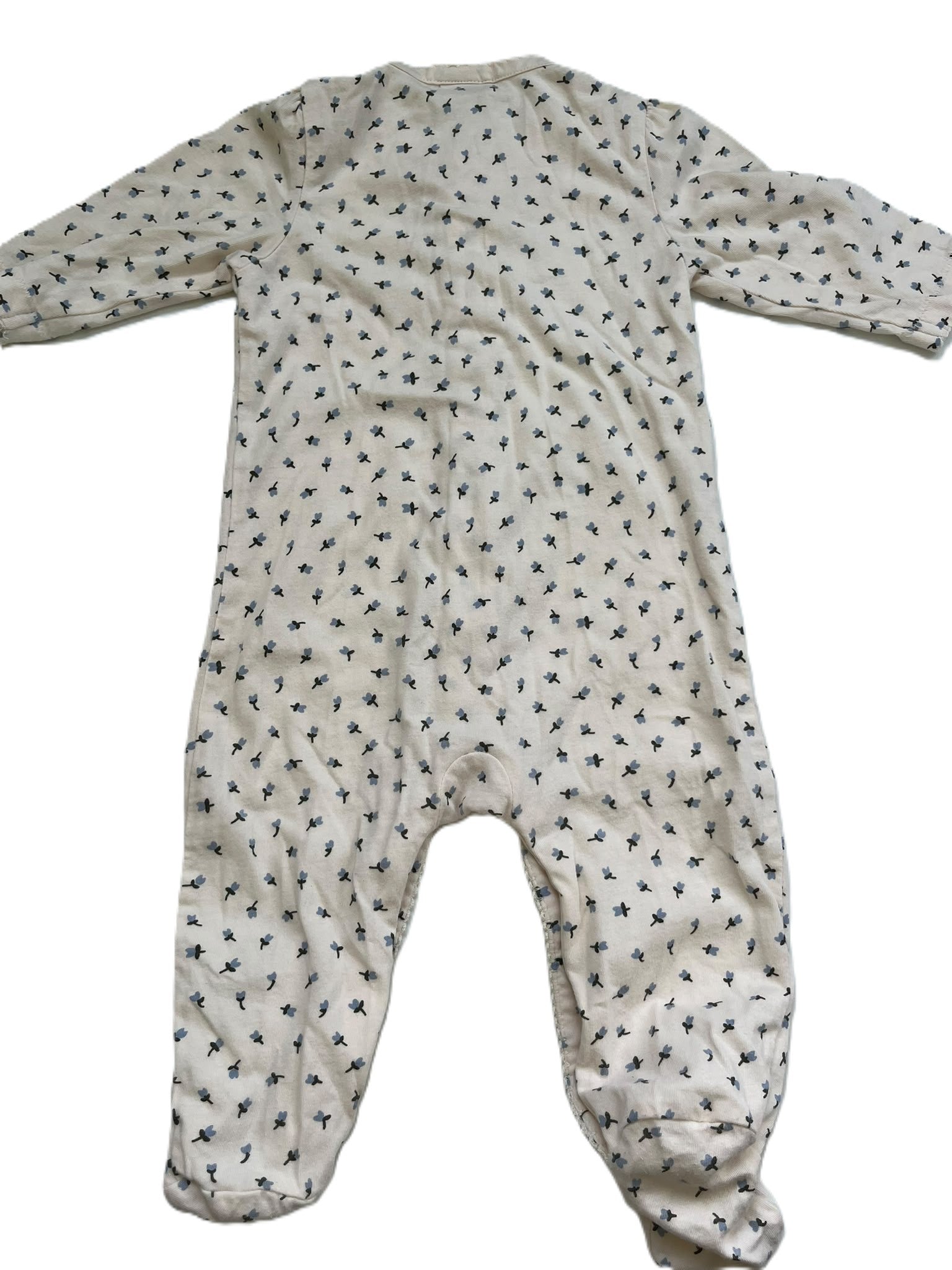 Nature Baby Blue Flower Sleepsuit (3-6m)