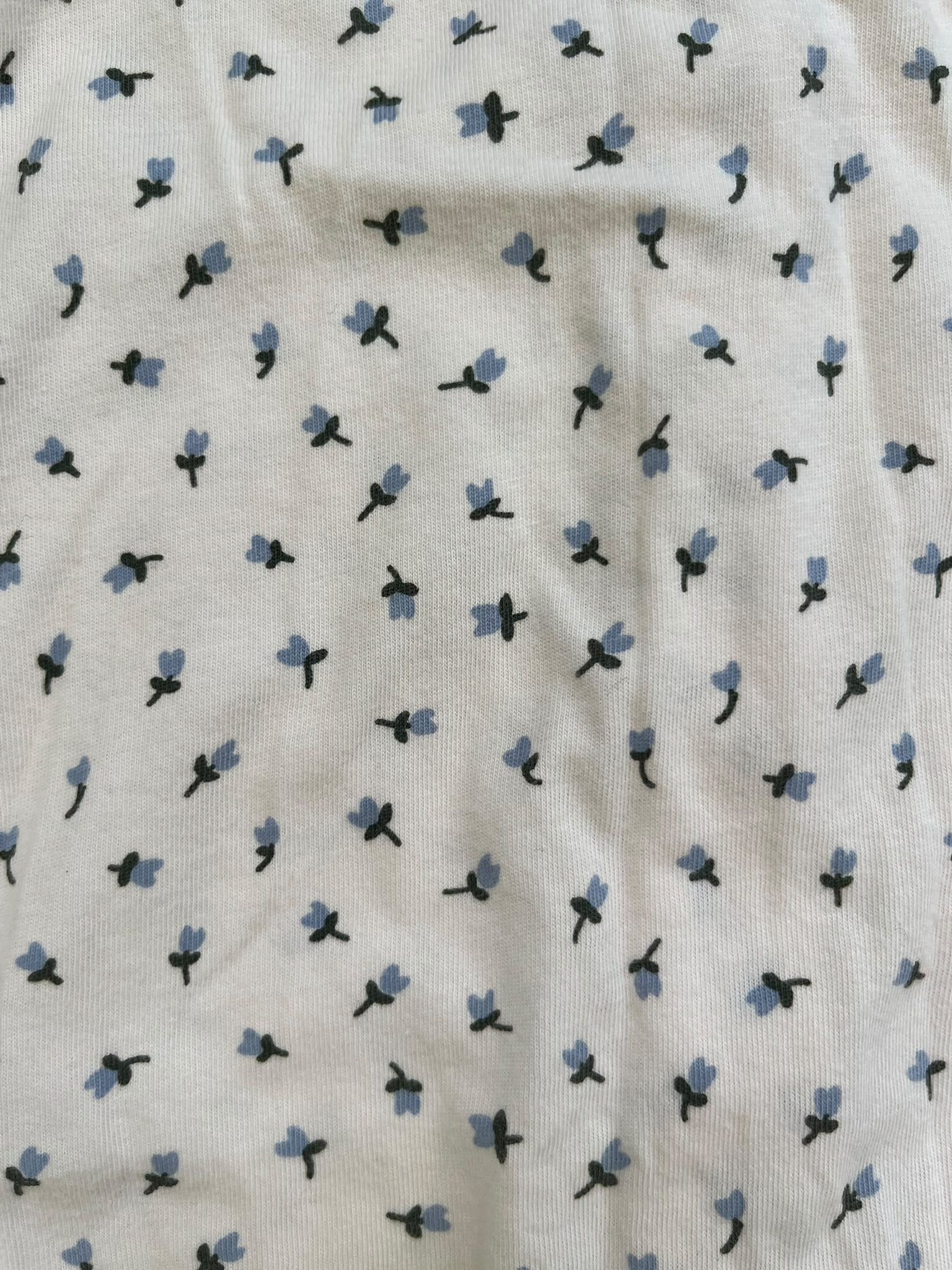 Nature Baby Blue Flower Sleepsuit (3-6m)