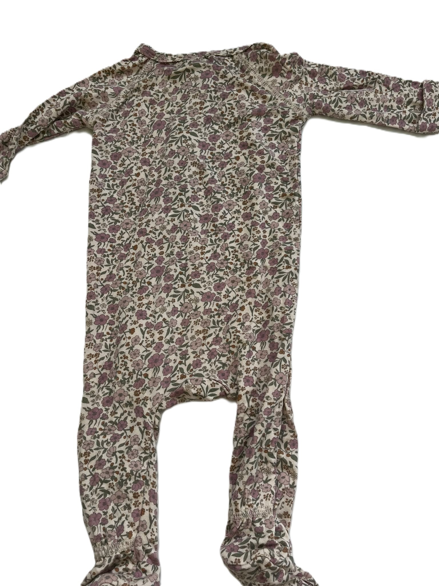 Quincy Mae Floral Sleepsuit (0-3m)