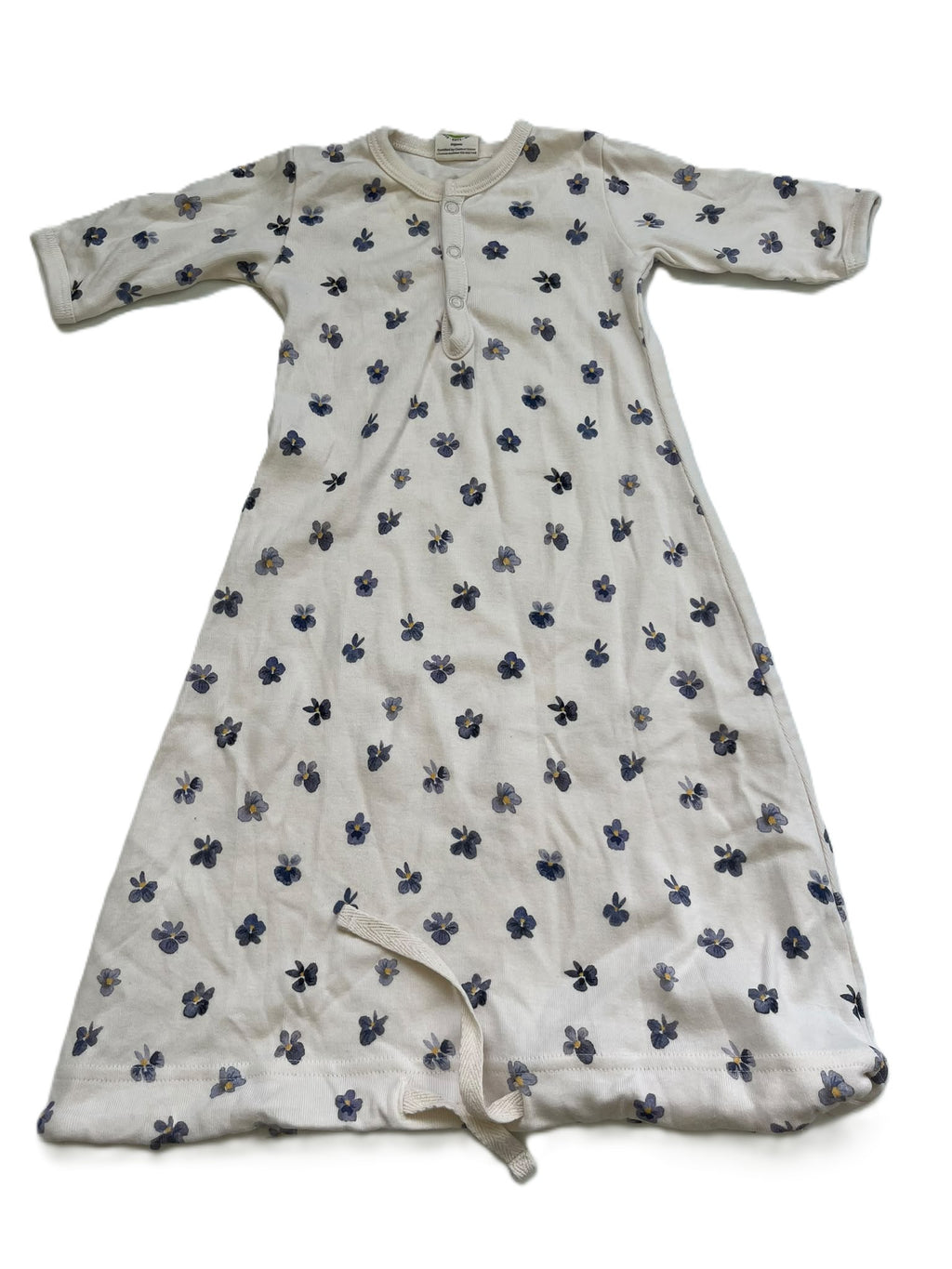 Nature Baby Purple Flower Sleep Gown (NB)