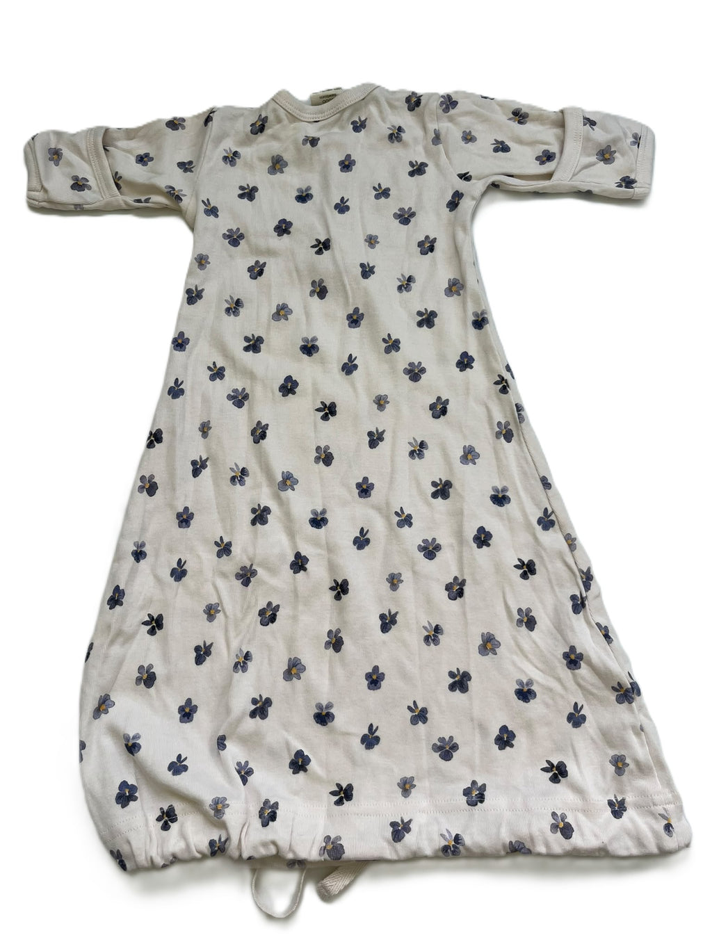 Nature Baby Purple Flower Sleep Gown (NB)