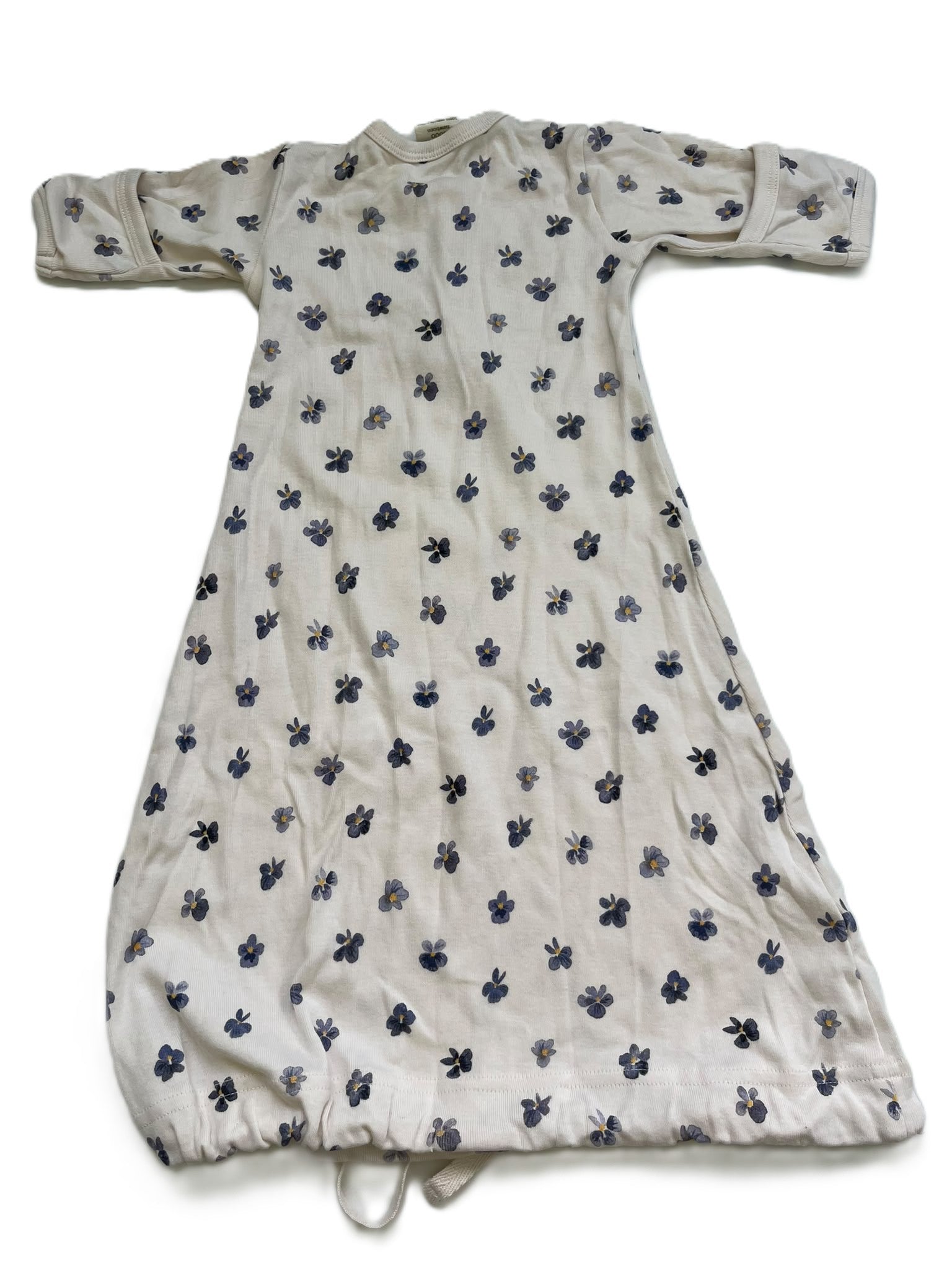 Nature Baby Purple Flower Sleep Gown (NB)