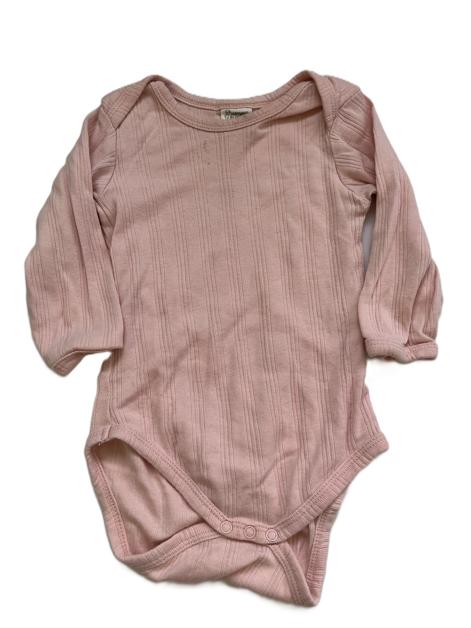 Nature Baby Pink Onesie (6-12m)
