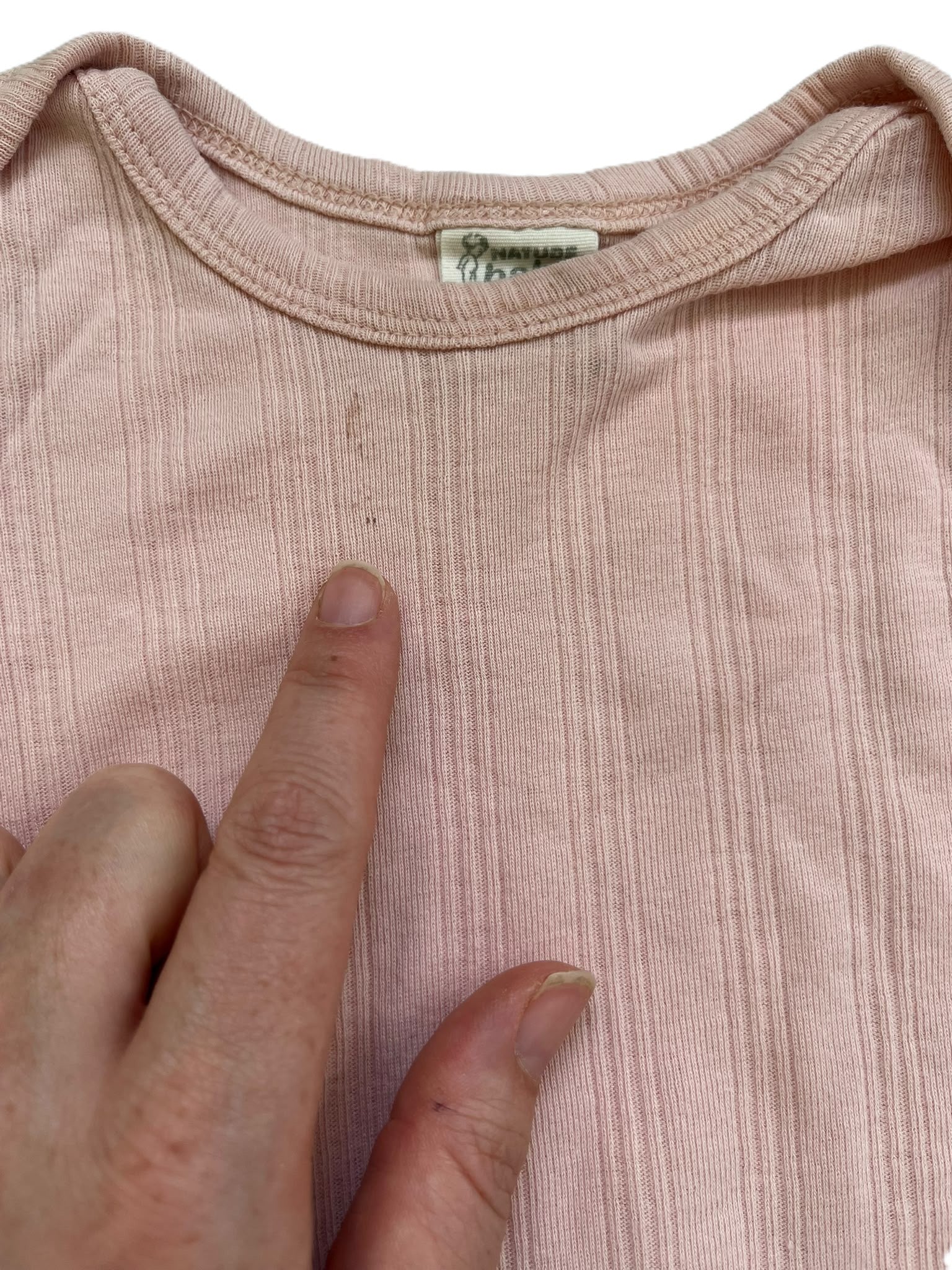 Nature Baby Pink Onesie (6-12m)
