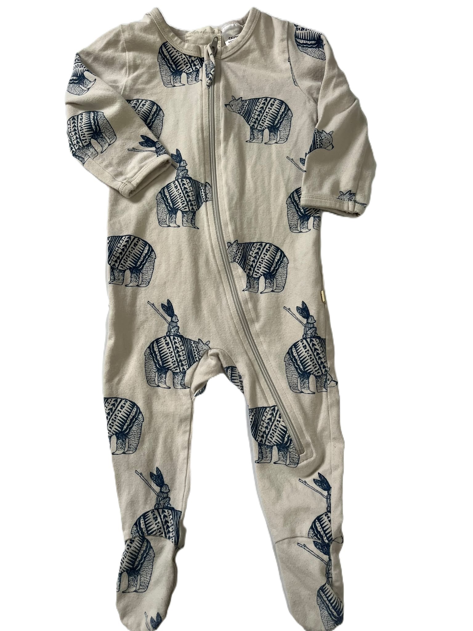Wilson+Frenchy Bear Sleepsuit (3-6m)