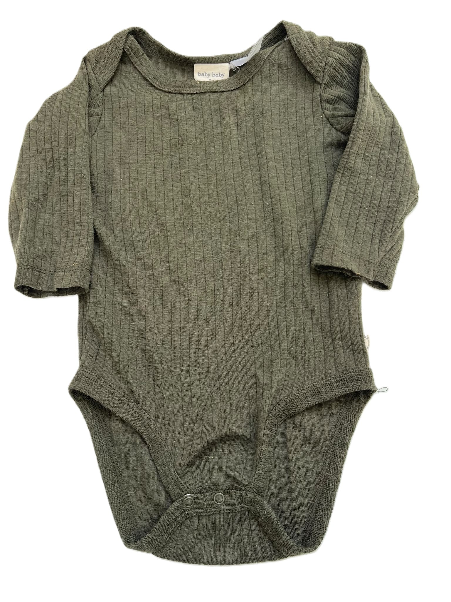 Baby Baby Green Merino Onesie (6-12mon)