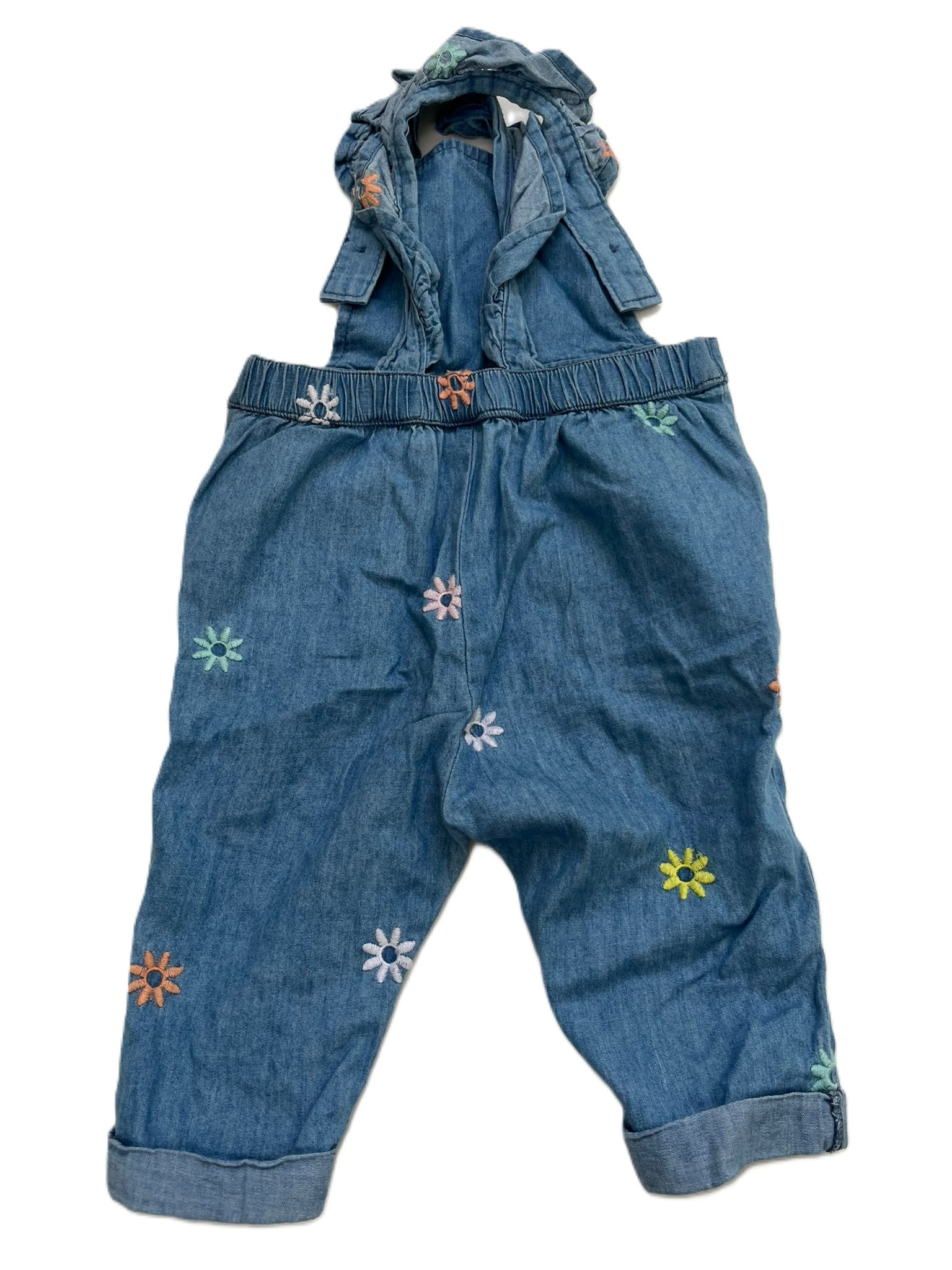 Teeny Weeny Floral Overalls (6-12mon)