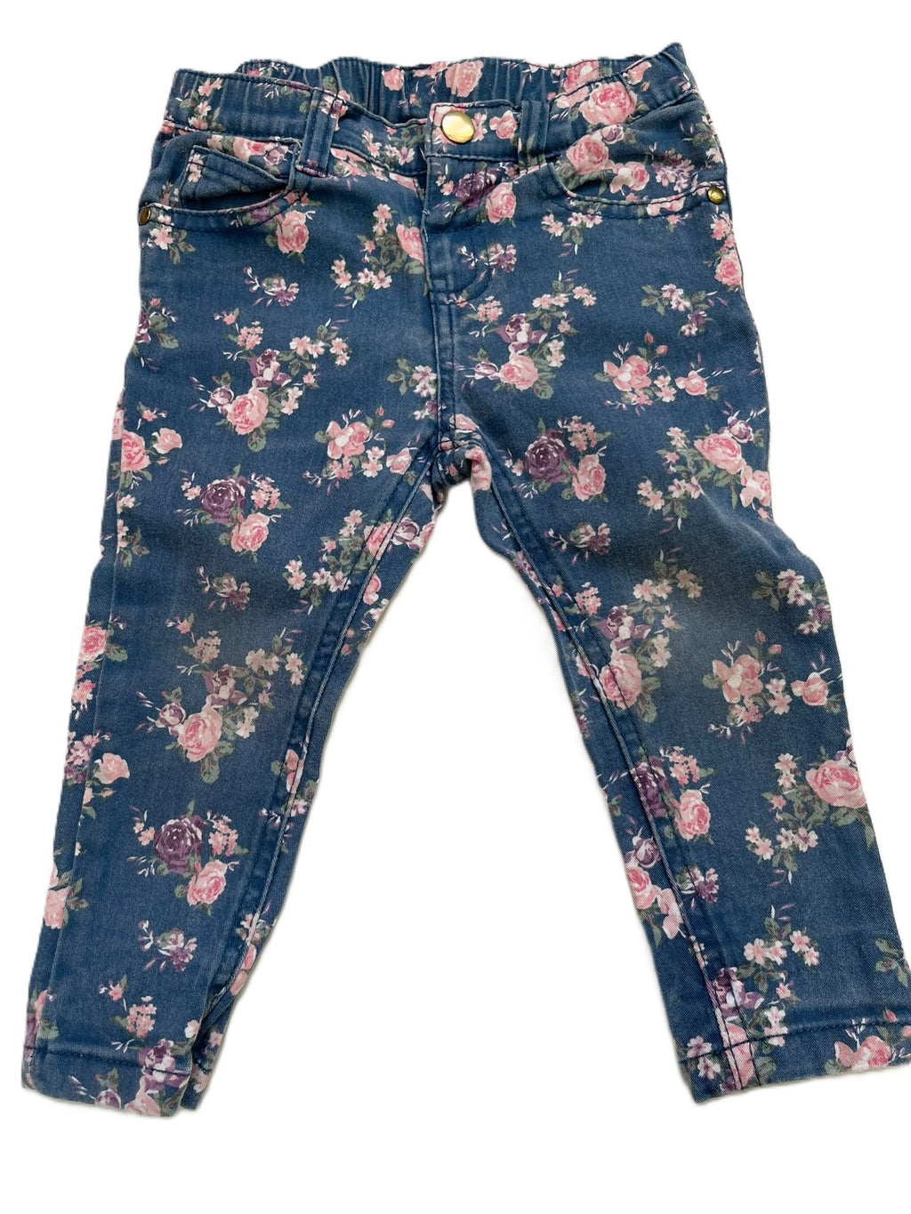Target Floral Jeans (12-18mon)