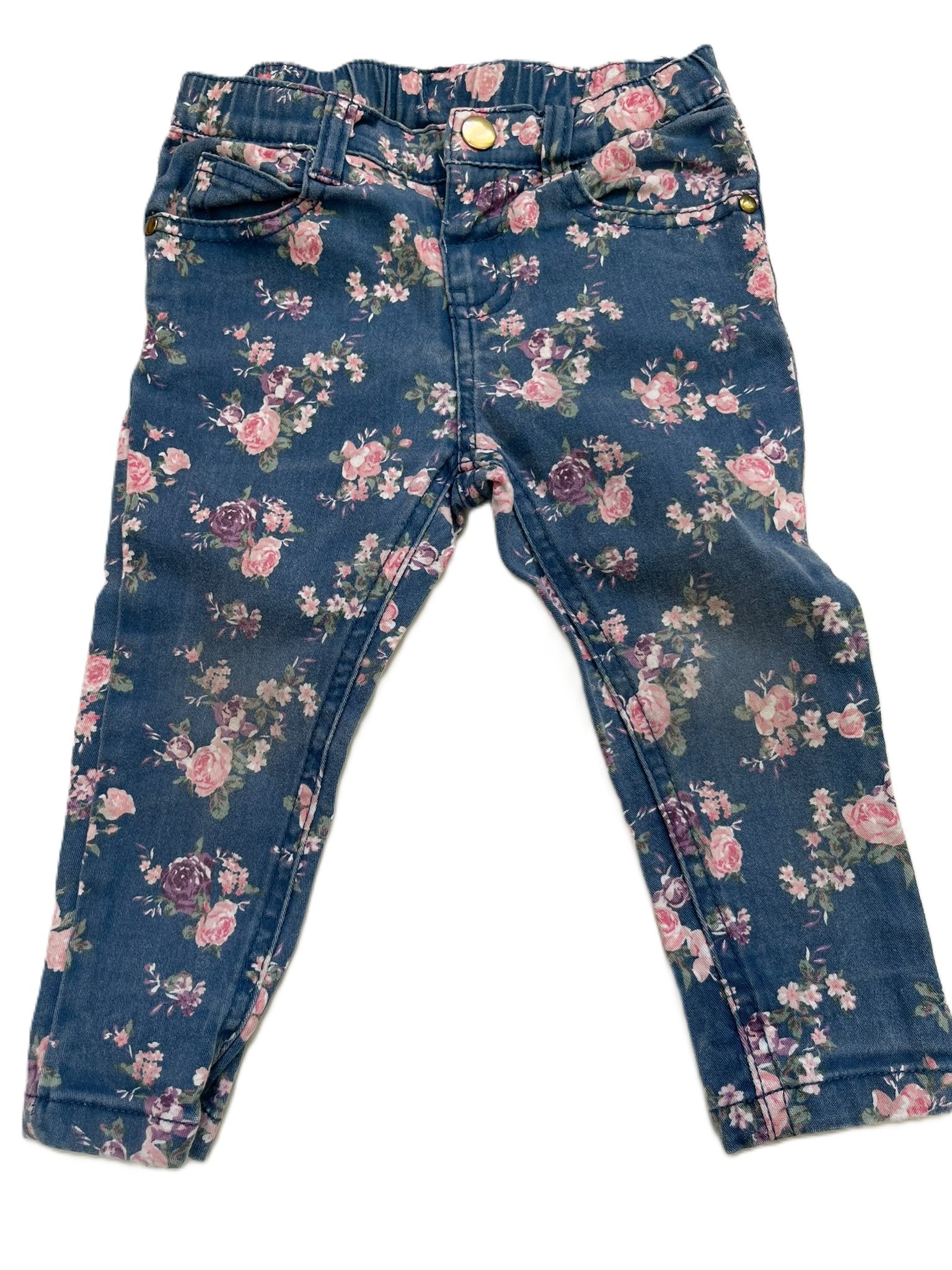 Target Floral Jeans (12-18mon)