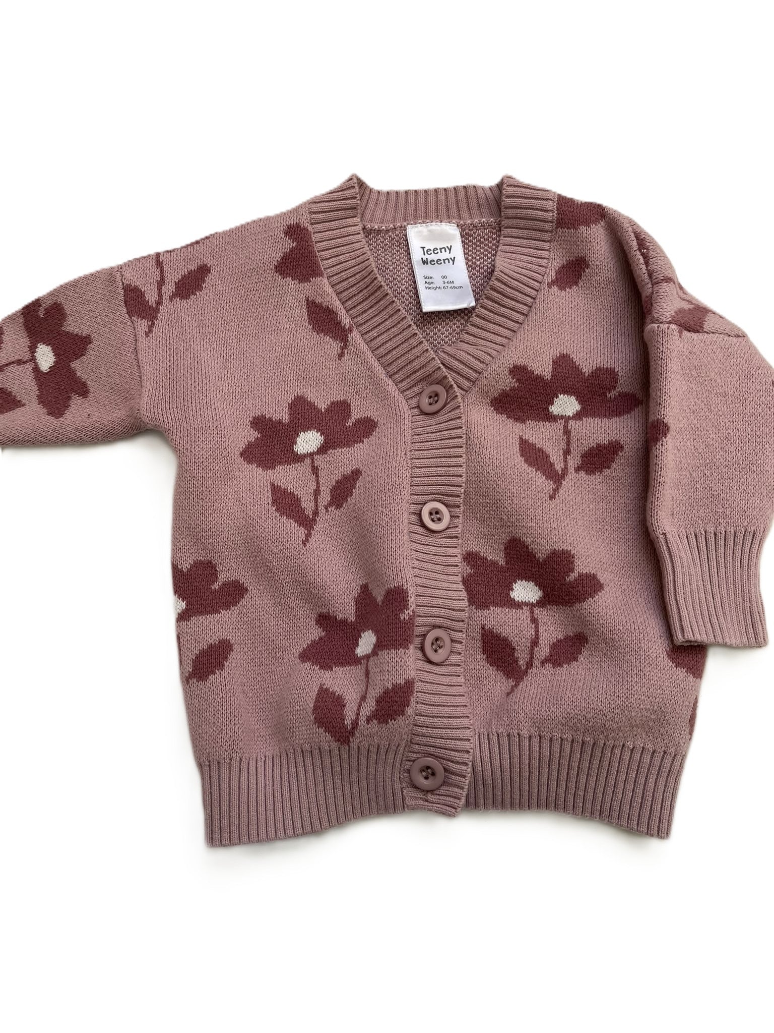 Teeny Weeny Floral Cardigan (3-6mon)