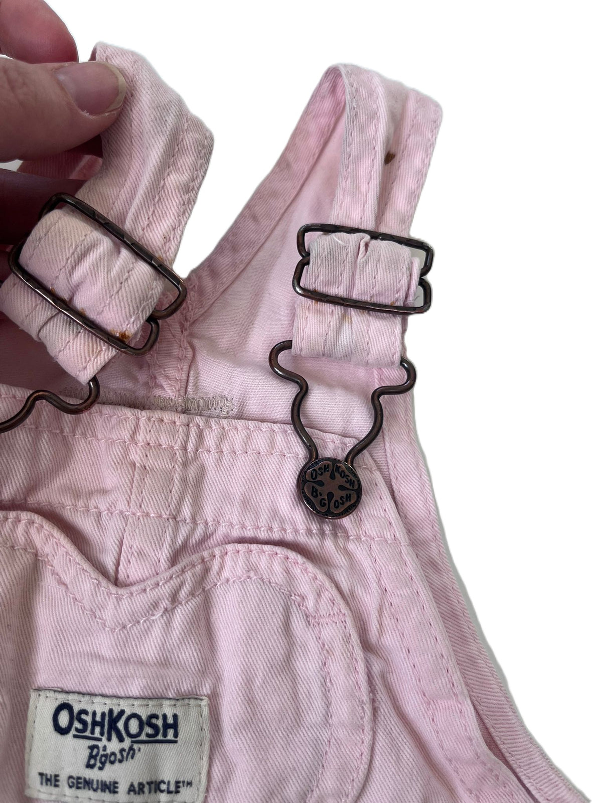 OshKosh Pink Overalls (12m)