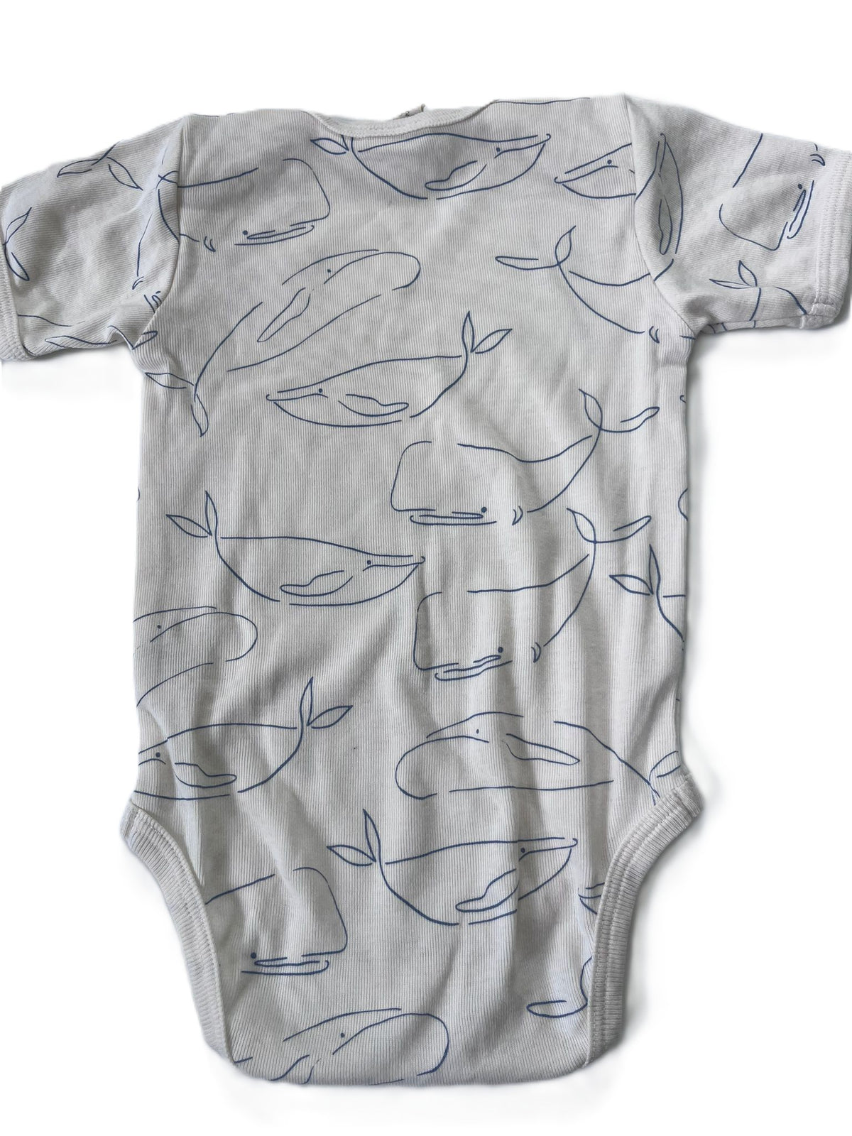 Nature Baby Whale Onesie (3-6m)