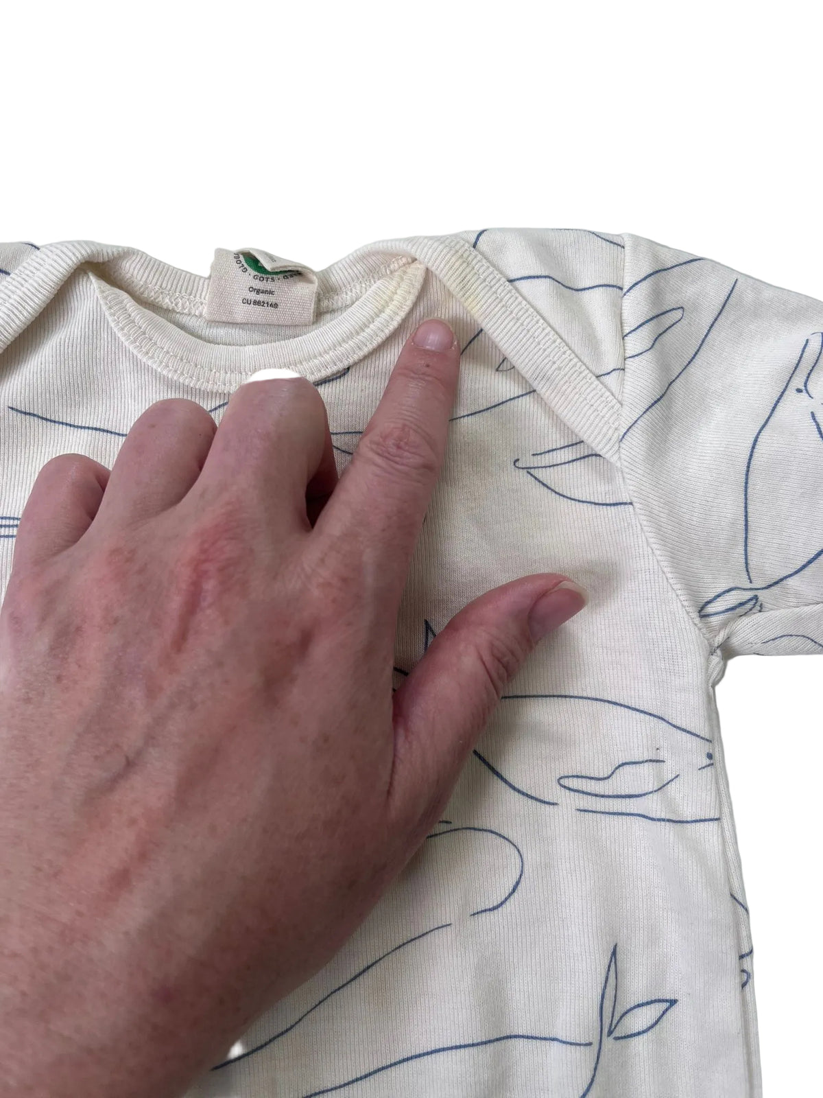 Nature Baby Whale Onesie (3-6m)