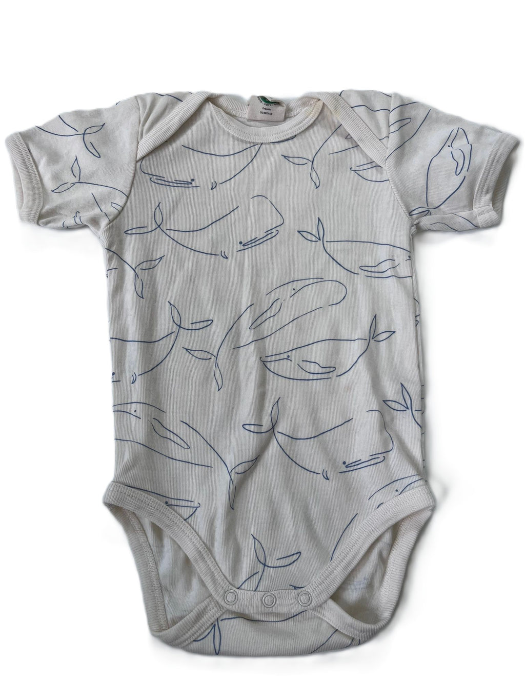 Nature Baby Whale Onesie (3-6m)
