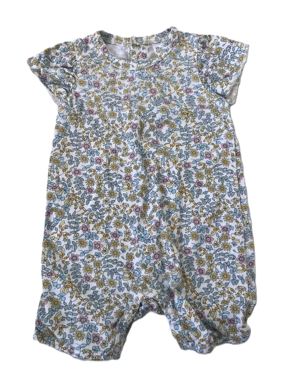Nature Baby Floral Romper (0-3m)