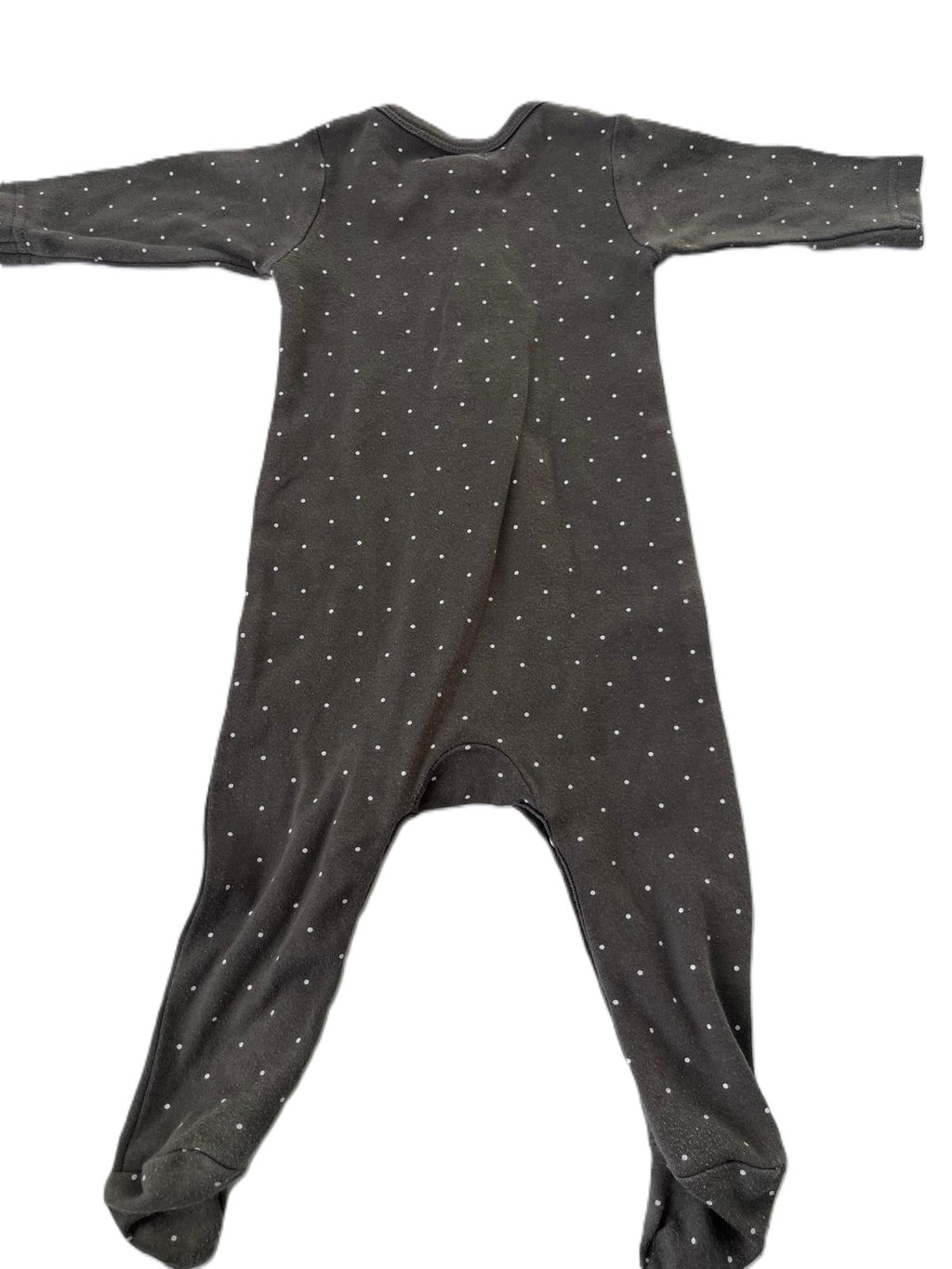 Jamie Kay Green Polka-dot Sleepsuit (0-3m)