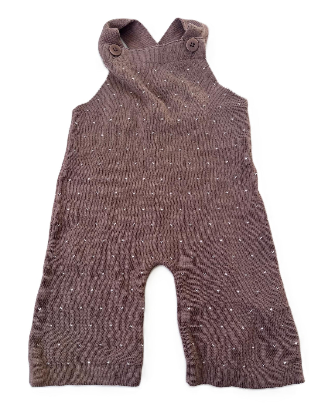 Nature Baby Knit Overalls (0-3m)