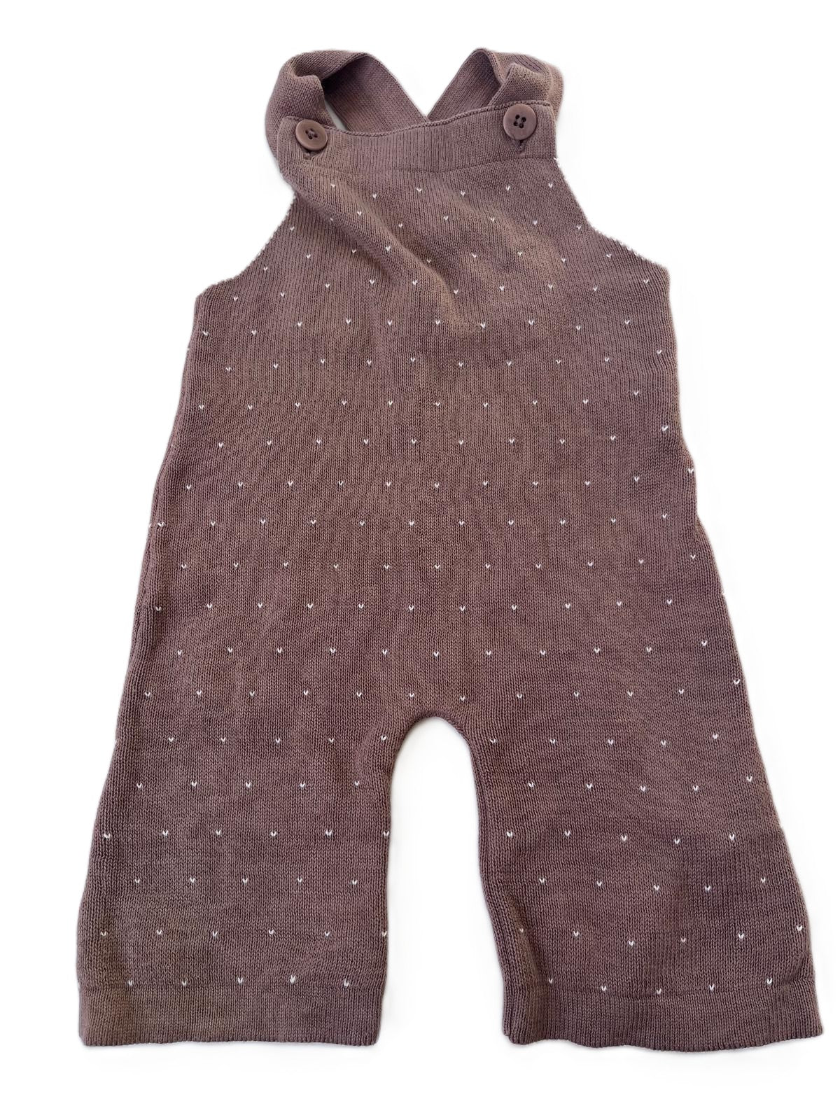Nature Baby Knit Overalls (0-3m)