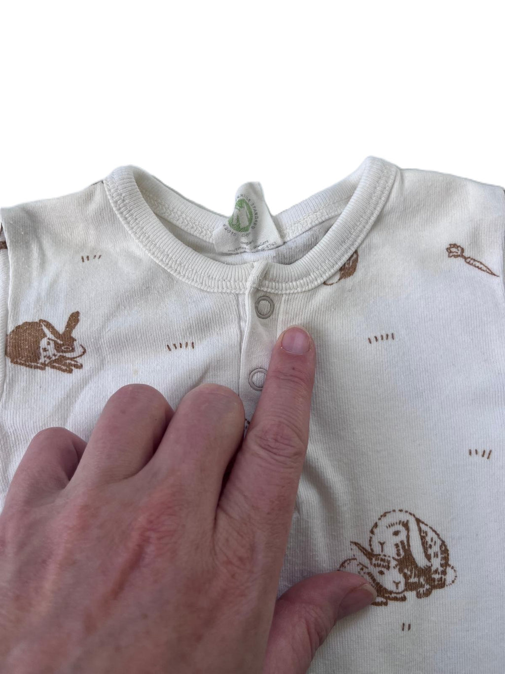 Nature Baby Bunny Sleepsuit (0-3m)