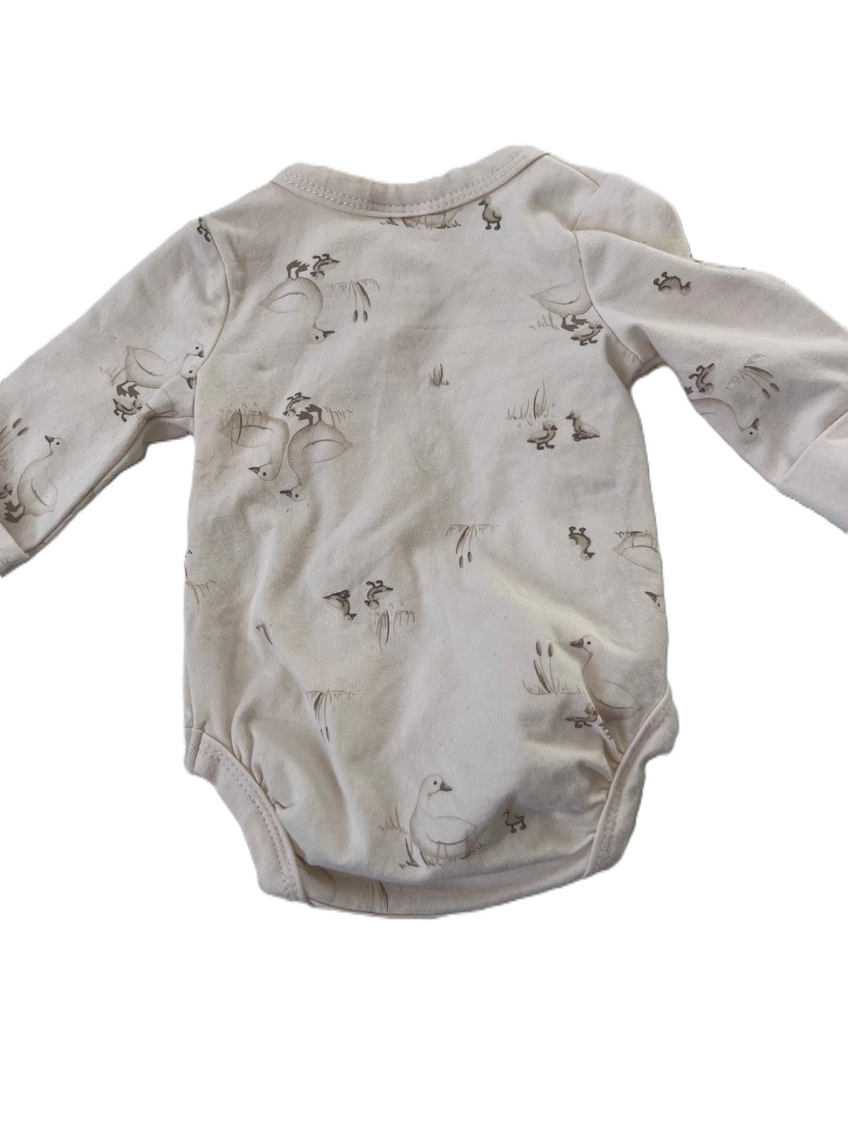 Little Bundle Goose Kimono Onesie (Prem)